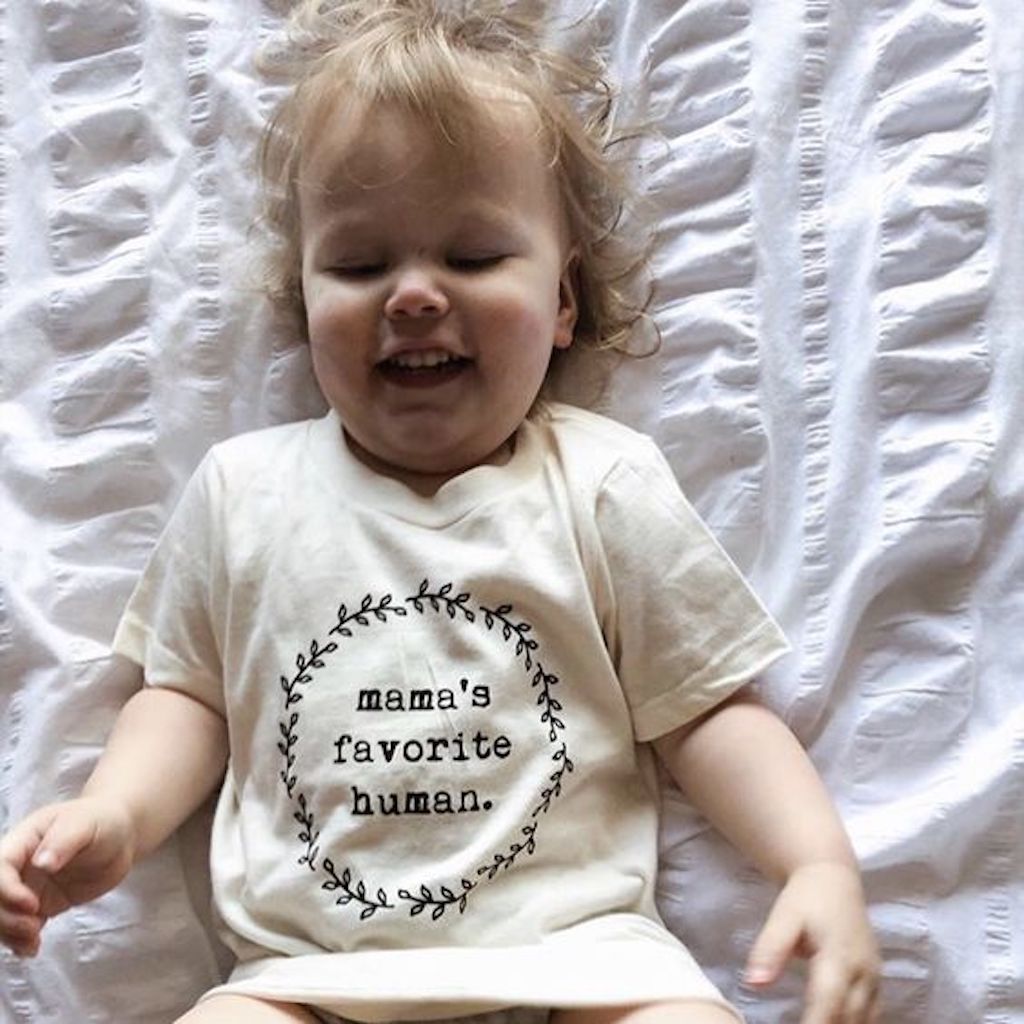 Mama's Favorite Human - Organic Cotton Tee