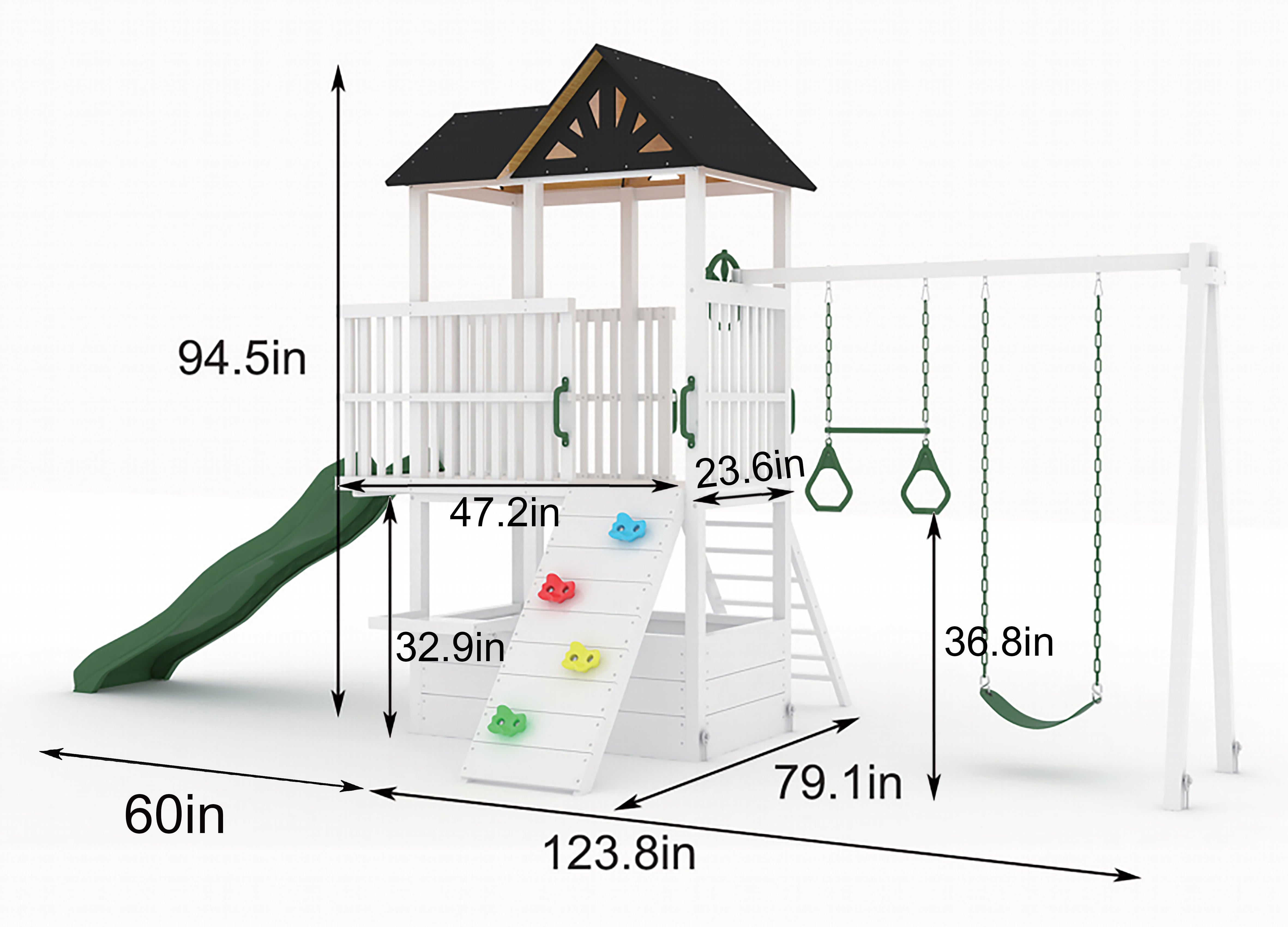 Craftsman - Modern Backyard Outdoor Swing Set