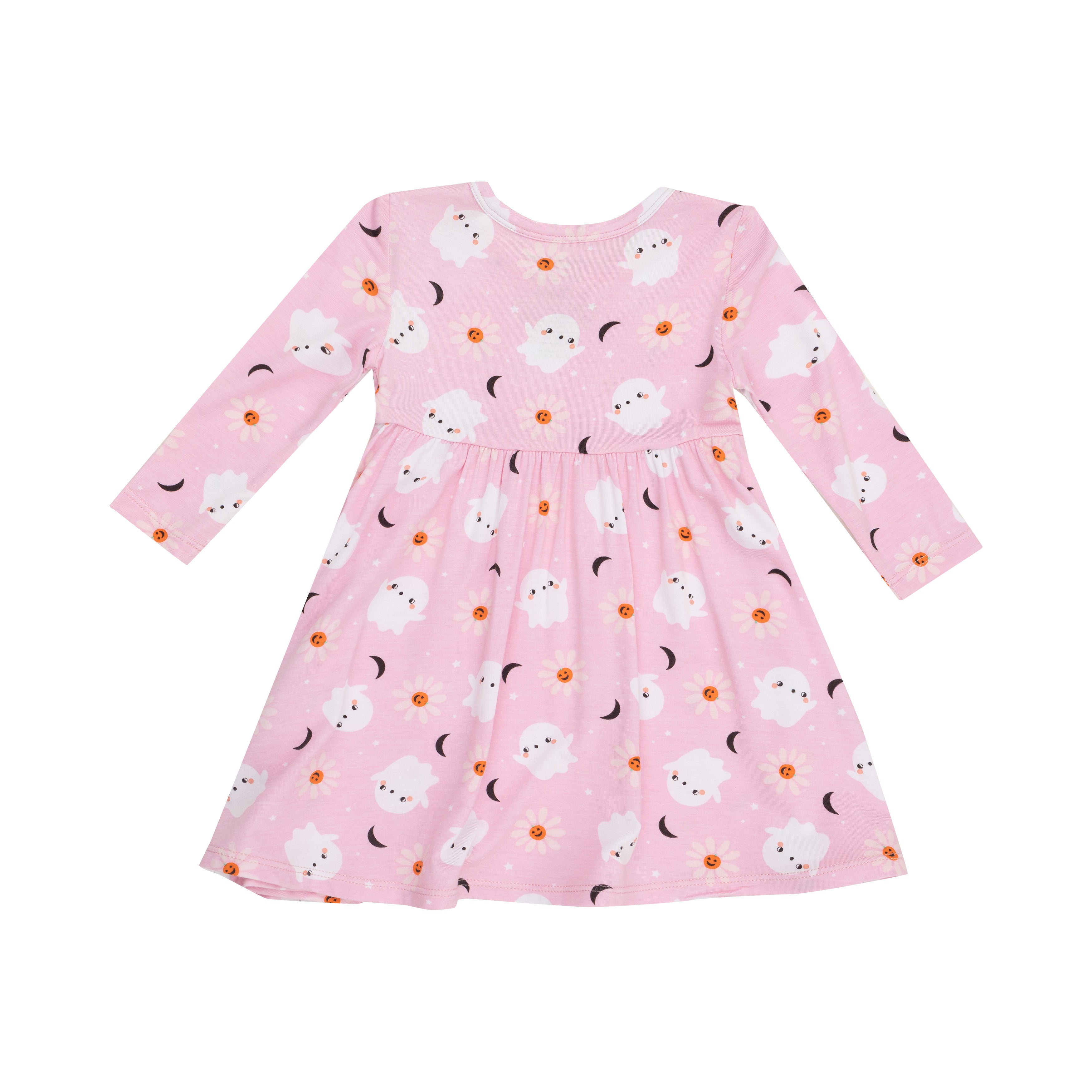 Twirly L/S Dress - Spooky Ghost