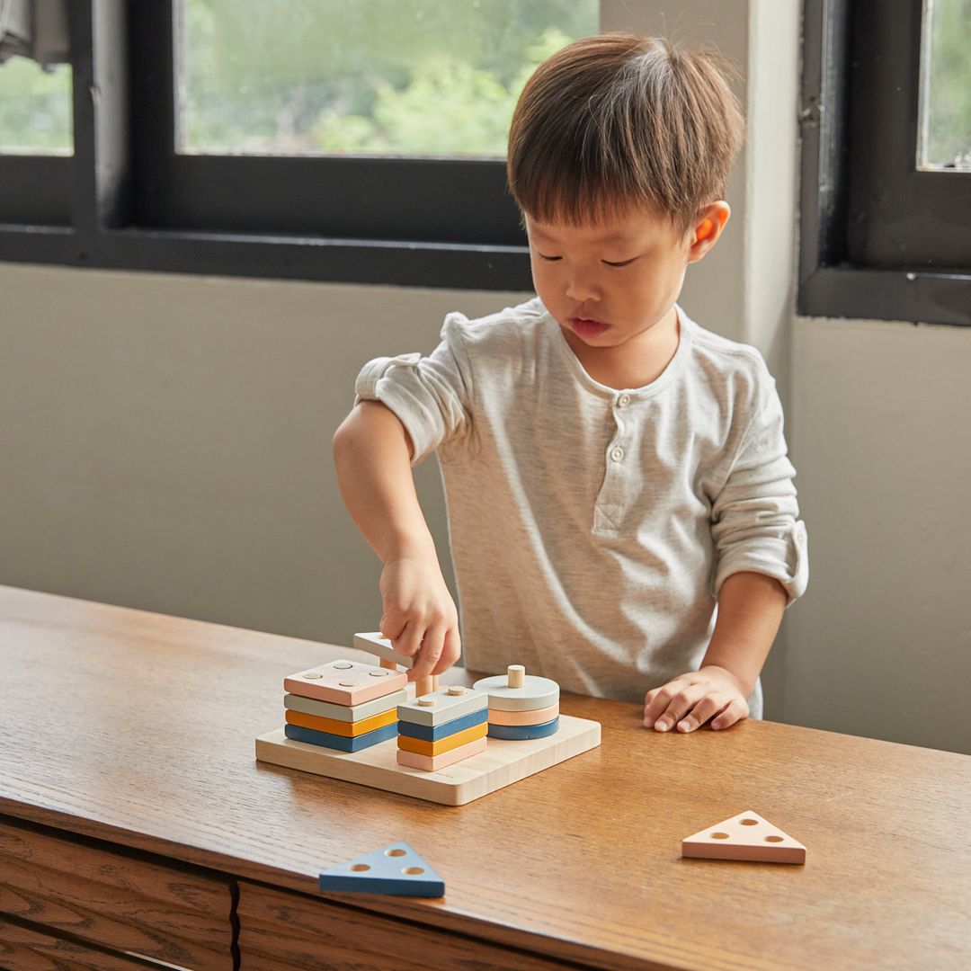 Geometric Sorting Board - Orchard