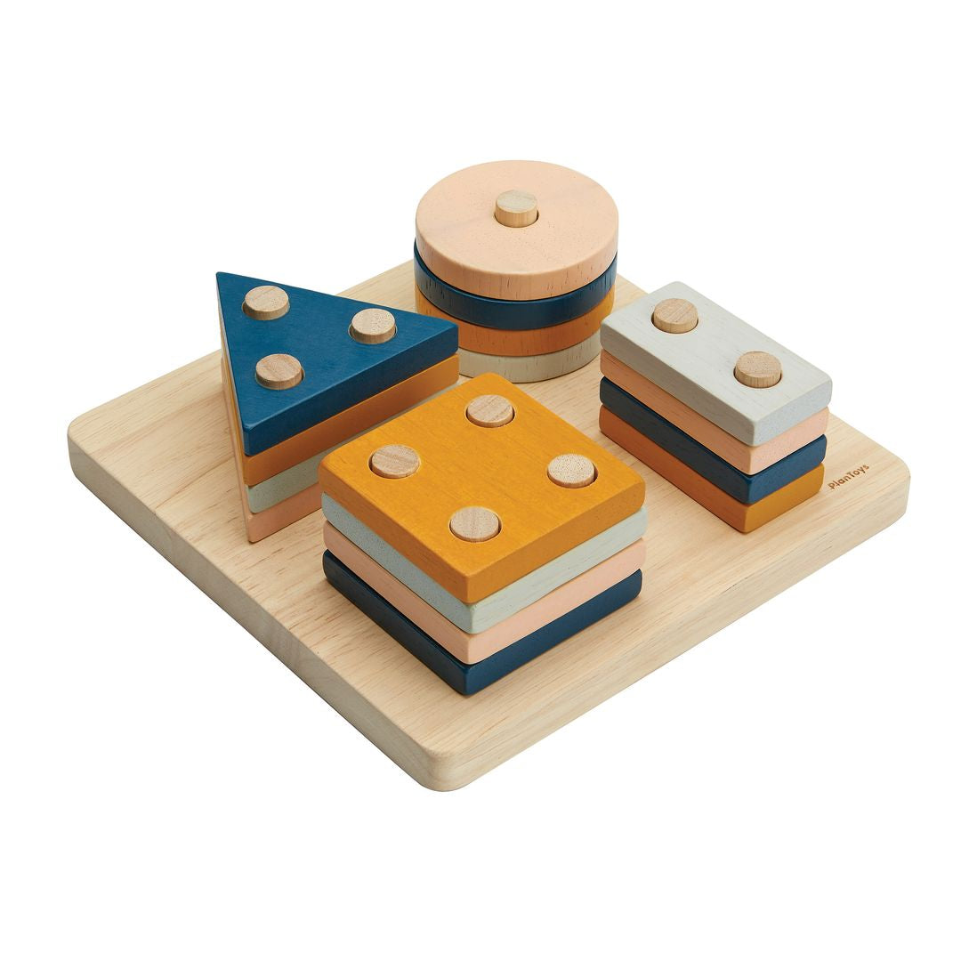 Geometric Sorting Board - Orchard