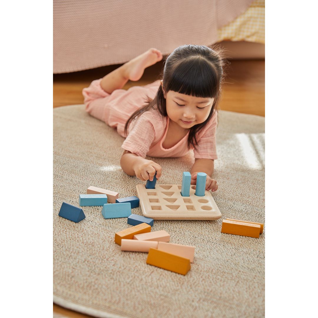 Geometric Peg Board - Orchard