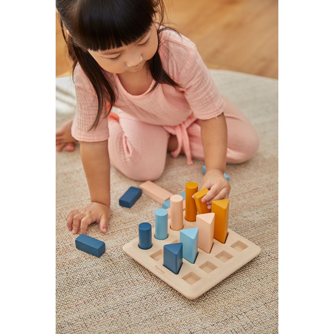 Geometric Peg Board - Orchard