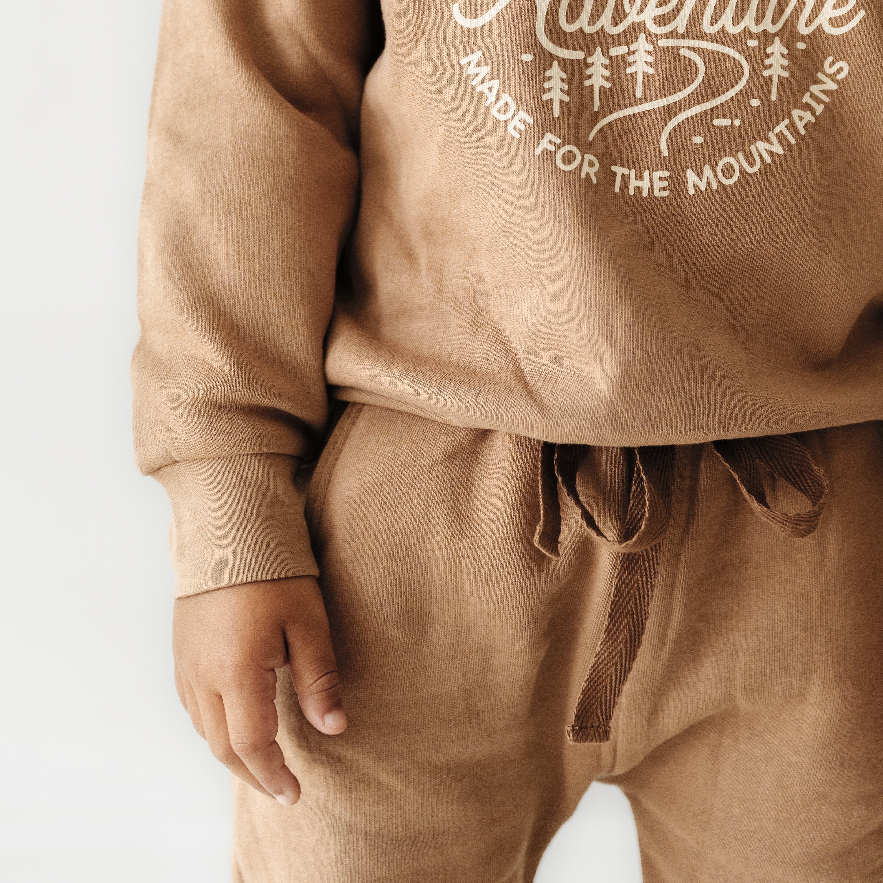 Organic Baby Toddler Jogger Pants - Cocoa