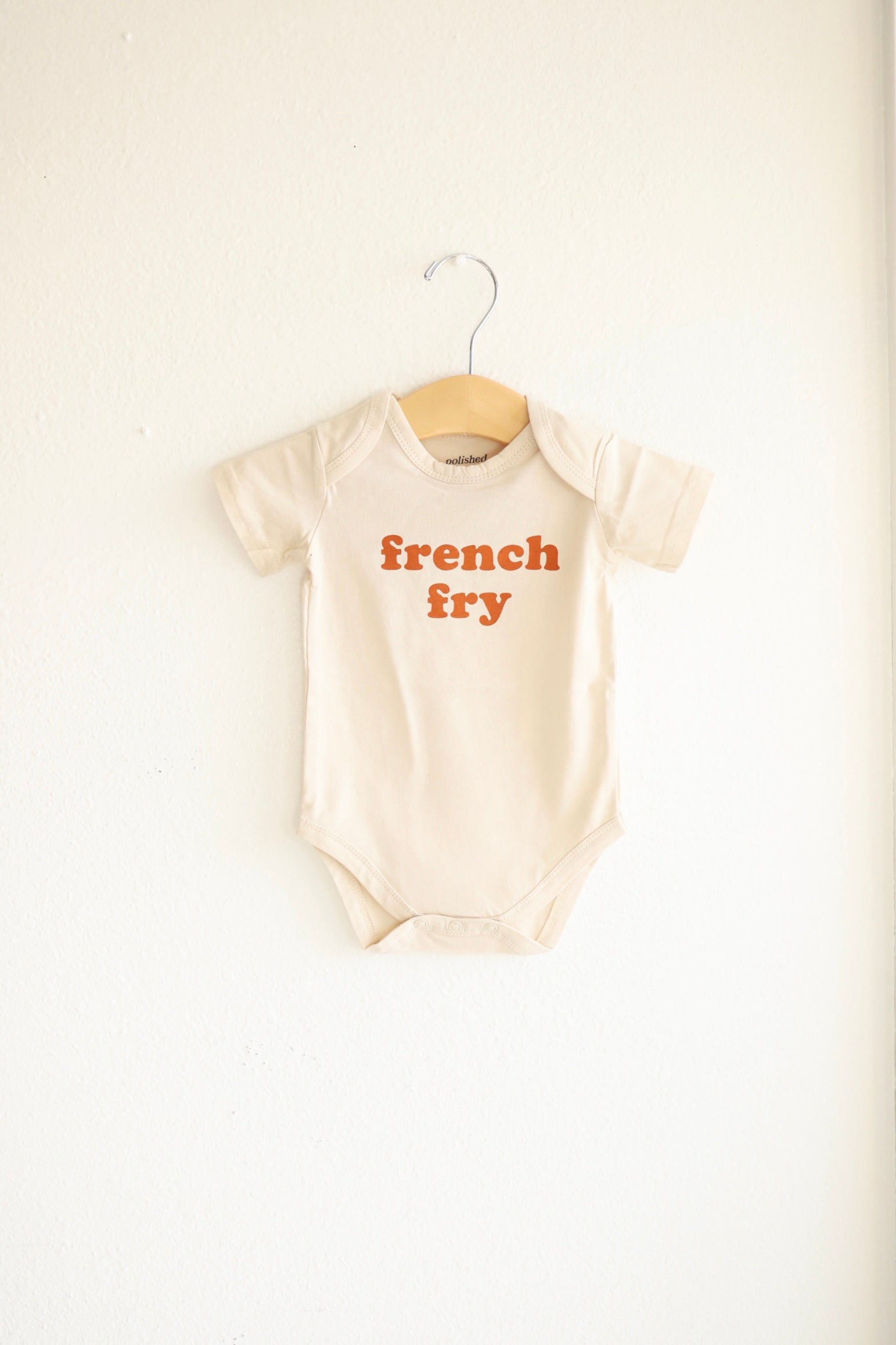 French Fry Organic Cotton Baby Onesie