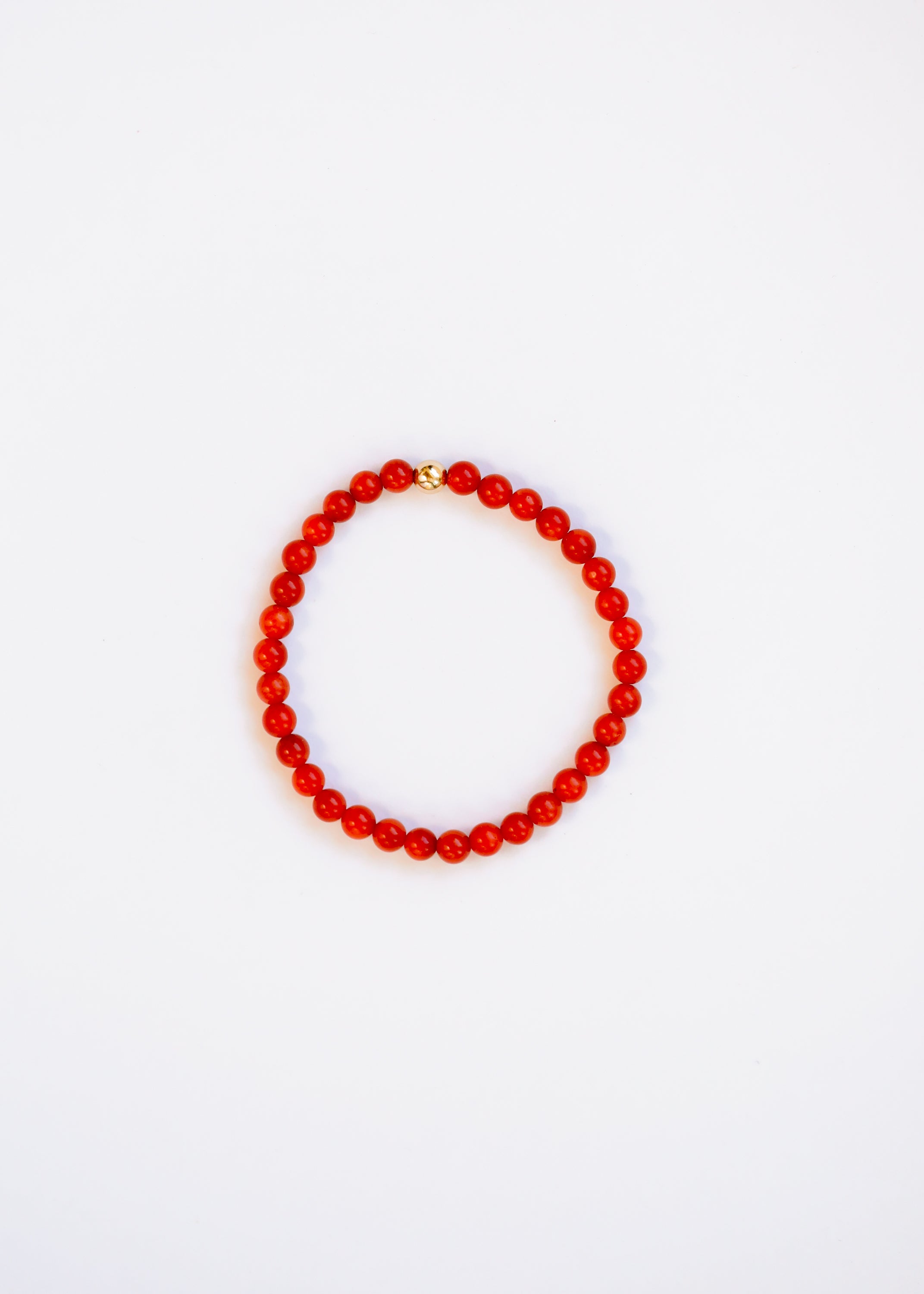 Vintage Collection of Red Coral + Gold || Bracelet