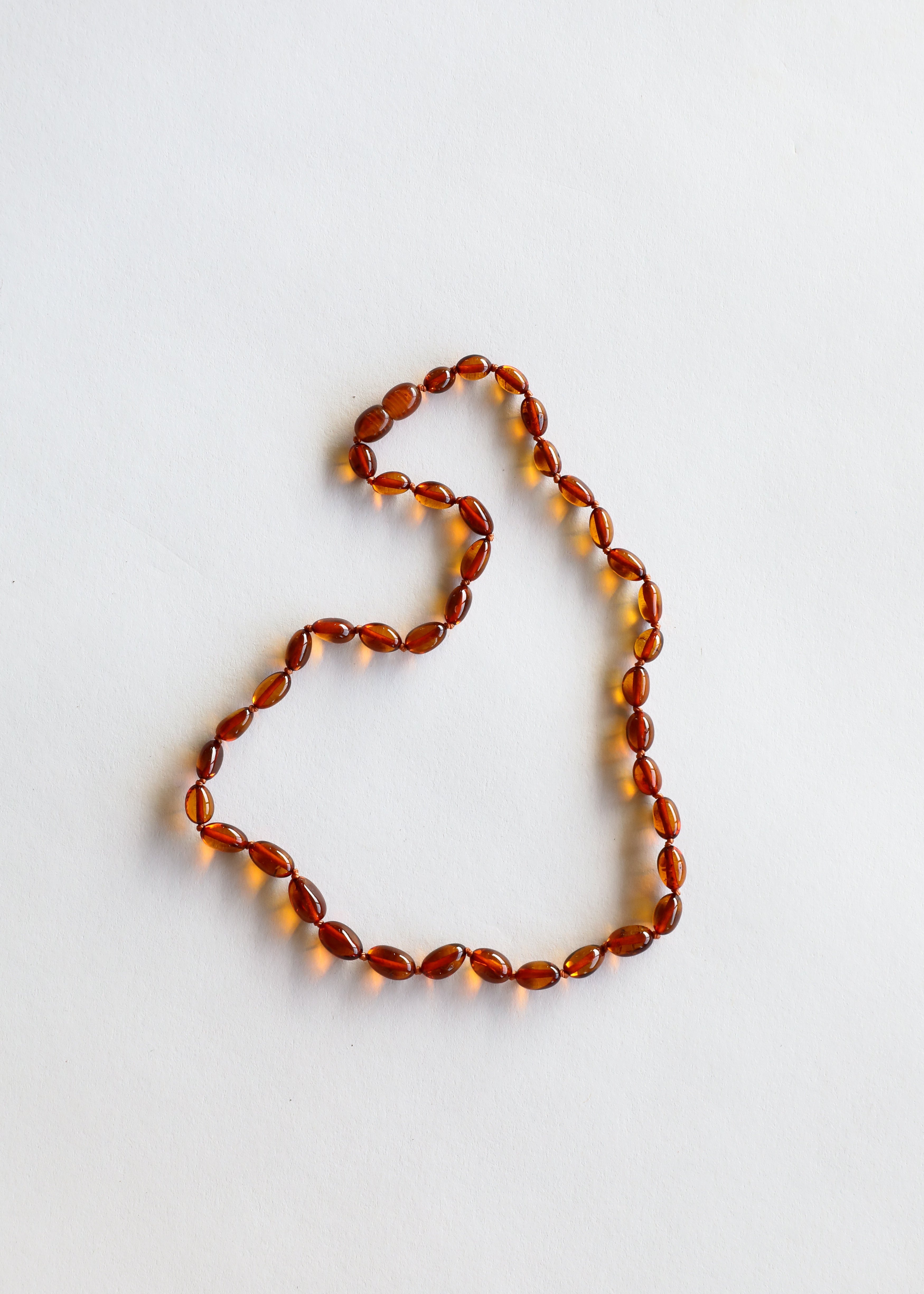 Polished Cognac Baltic Amber || Classic || Necklace