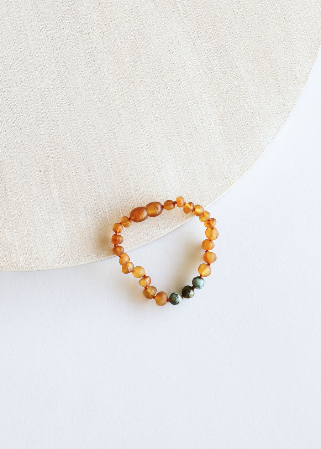 Raw Honey Baltic Amber + Turquoise Jasper || Anklet or Bracelet