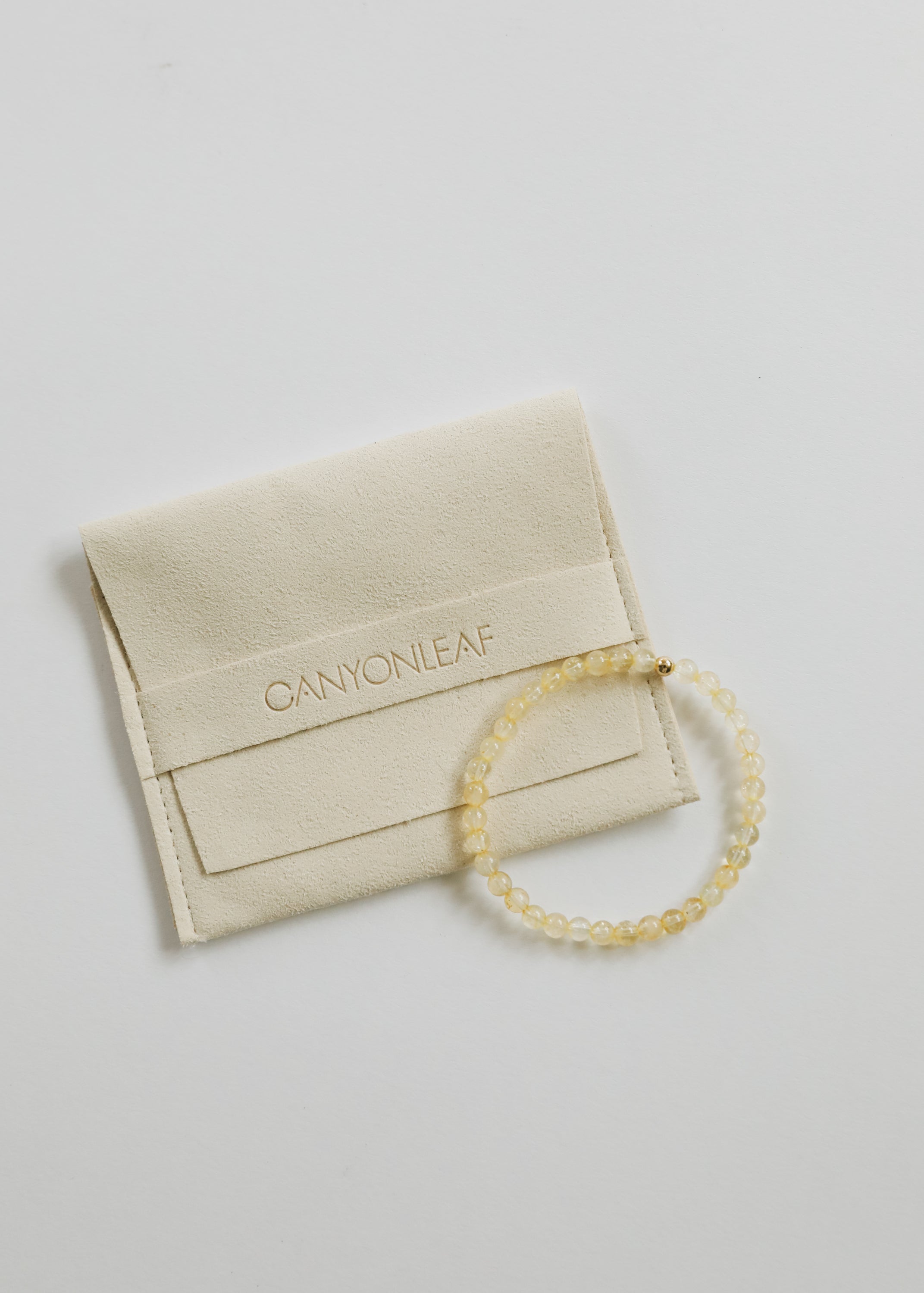 Dainty Citrine + Gold || Bracelet