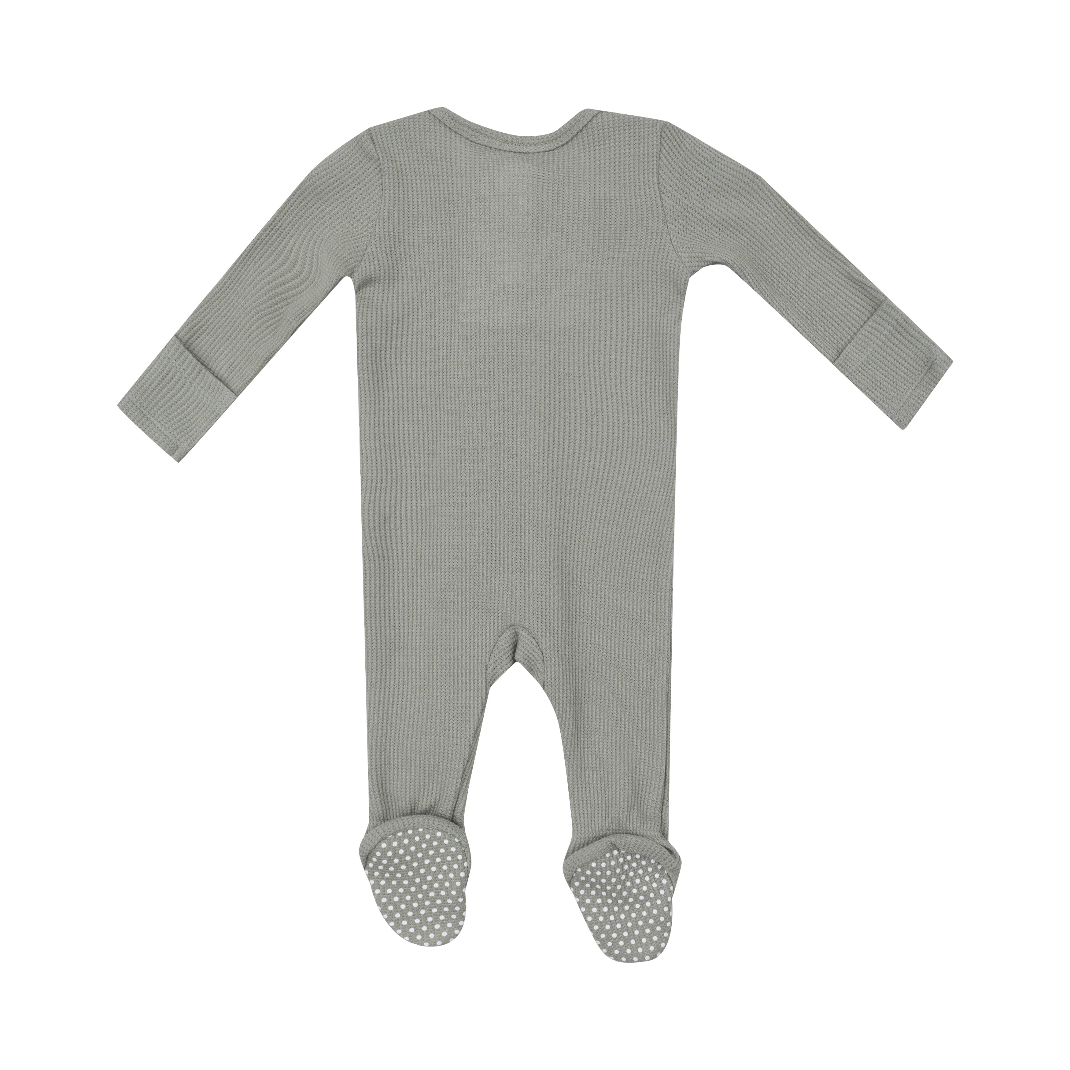 2 Way Zipper Footie - Basic - Solid Dried Sage