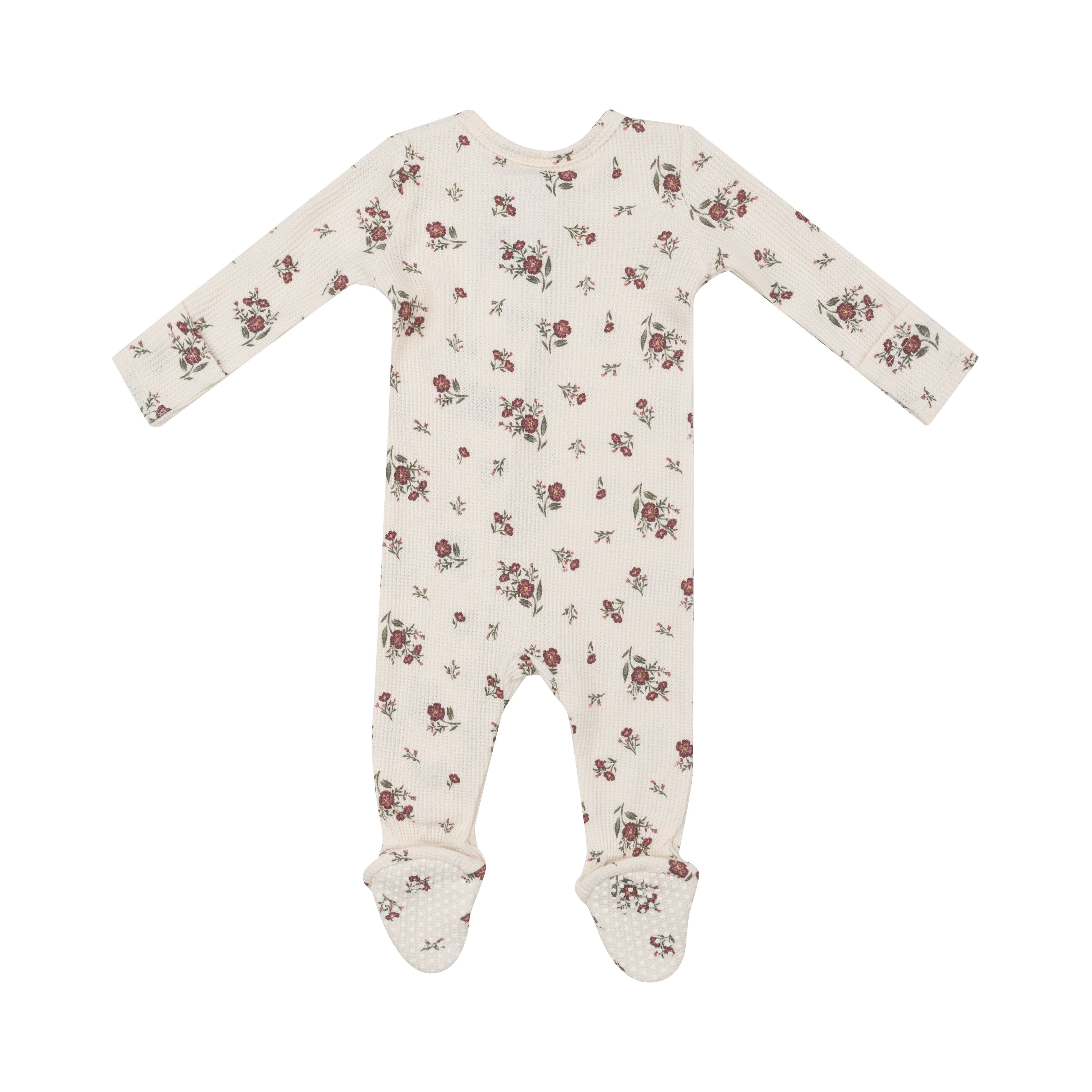 2 Way Zipper Footie - Misty Rose Floral