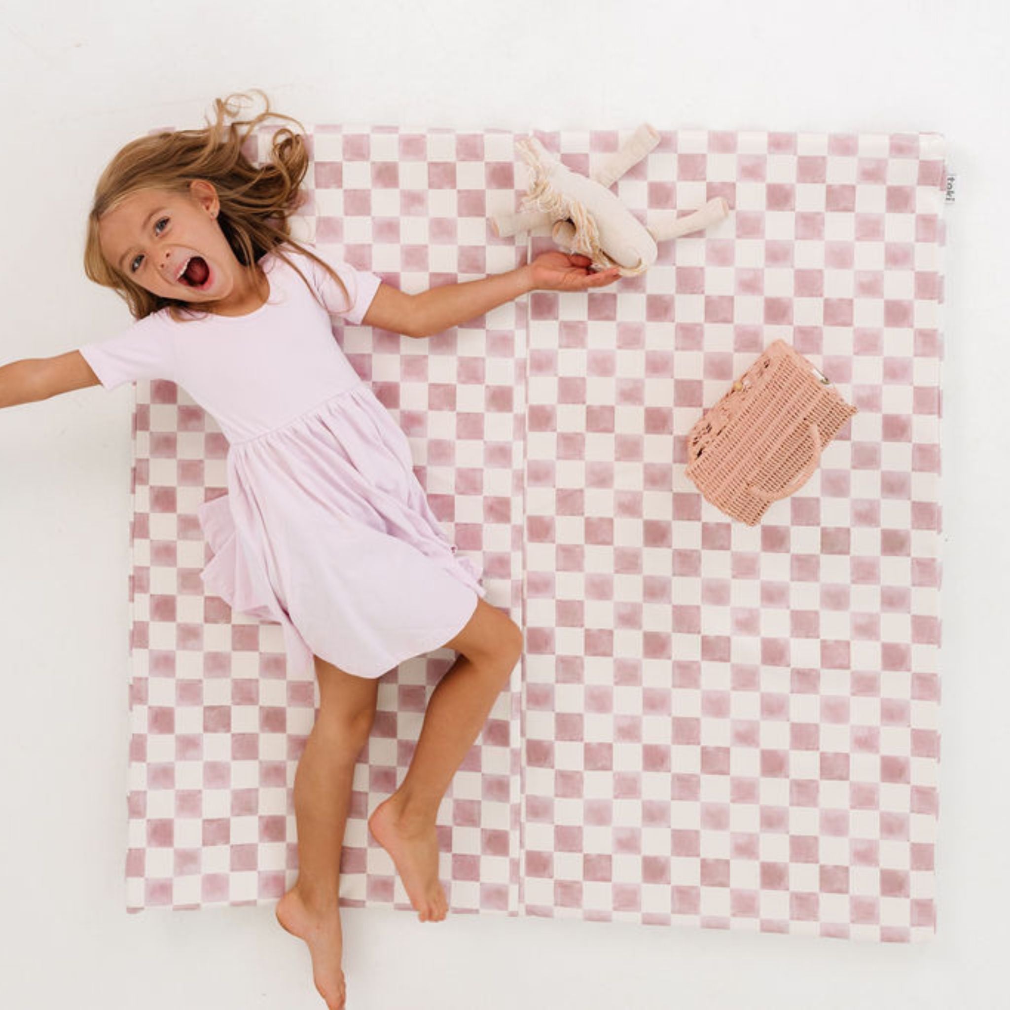 Checker Gumdrop Vegan Leather Mat