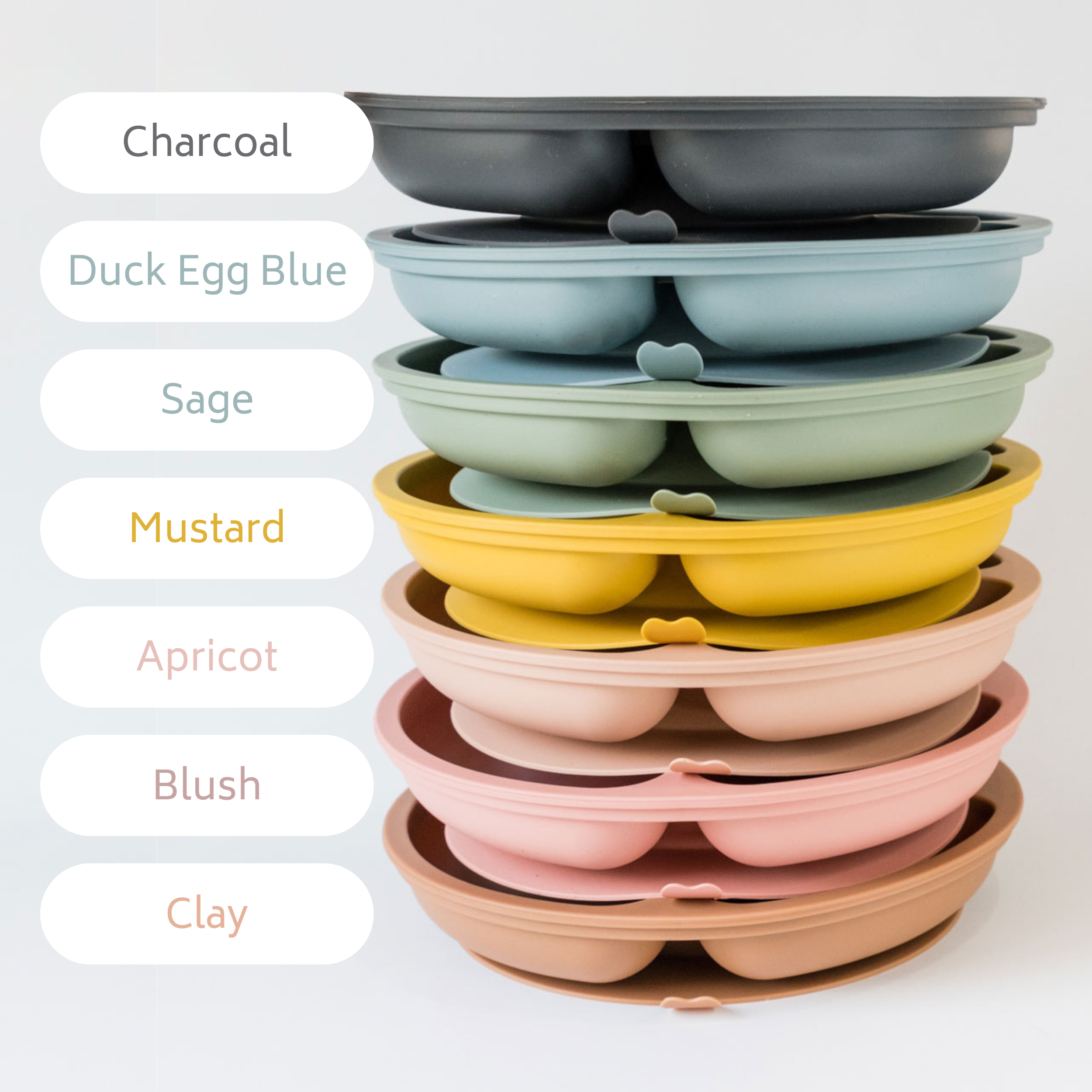 Mustard Silicone Suction Plate