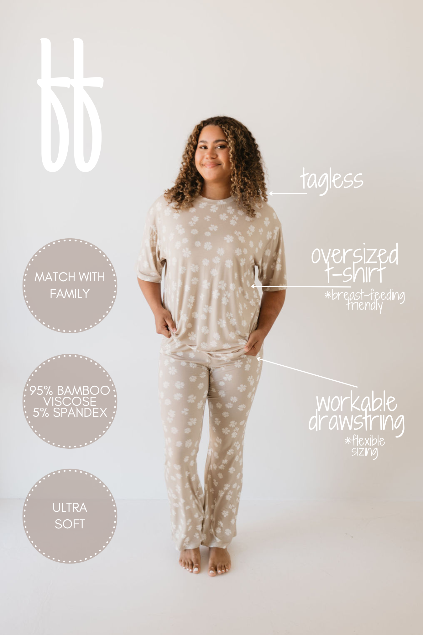 Short Sleeve Women's Bamboo Bamboo Pajamas | Lazy Daisy