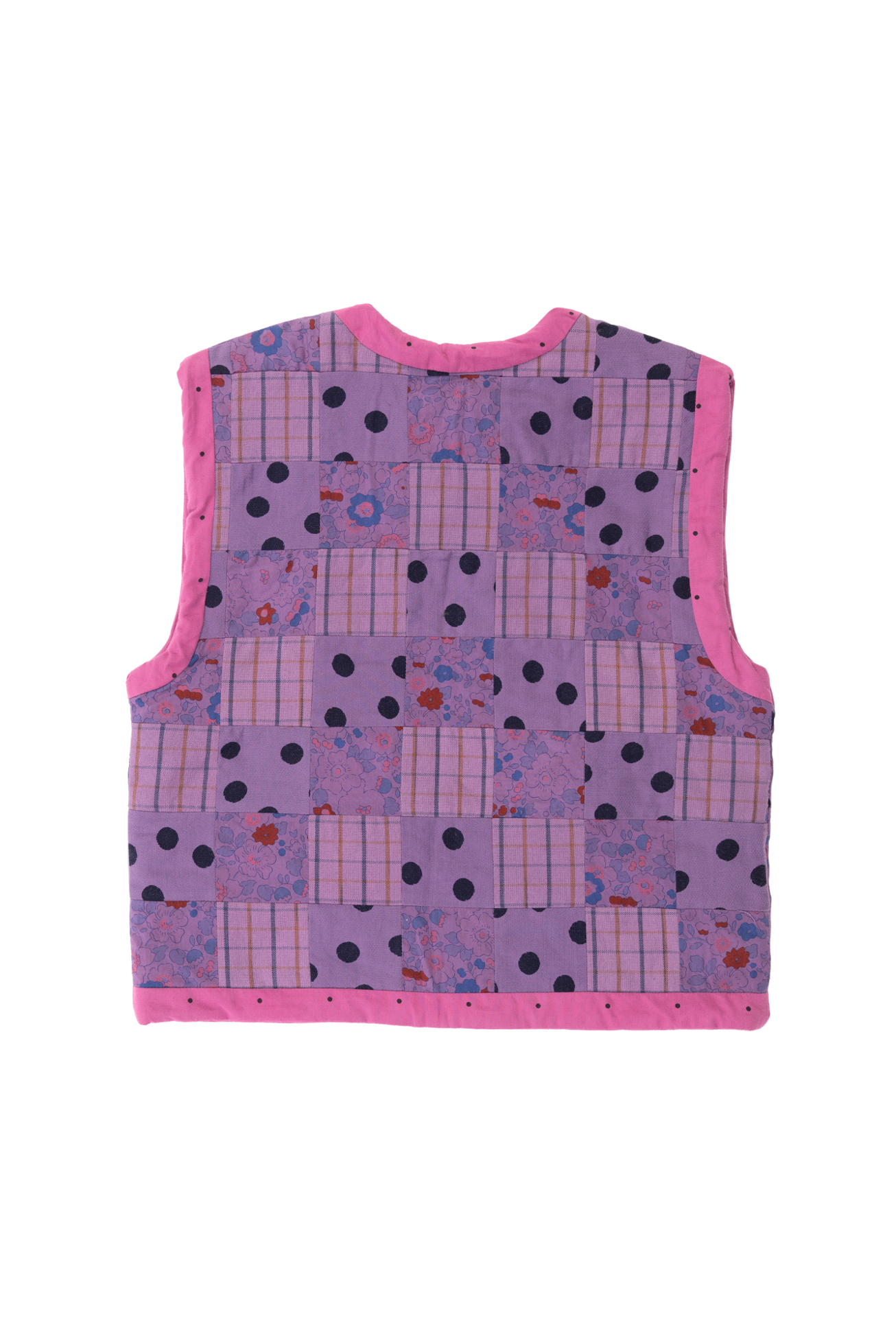 Sleeveless Kids Vest - Blueberry Patchwork