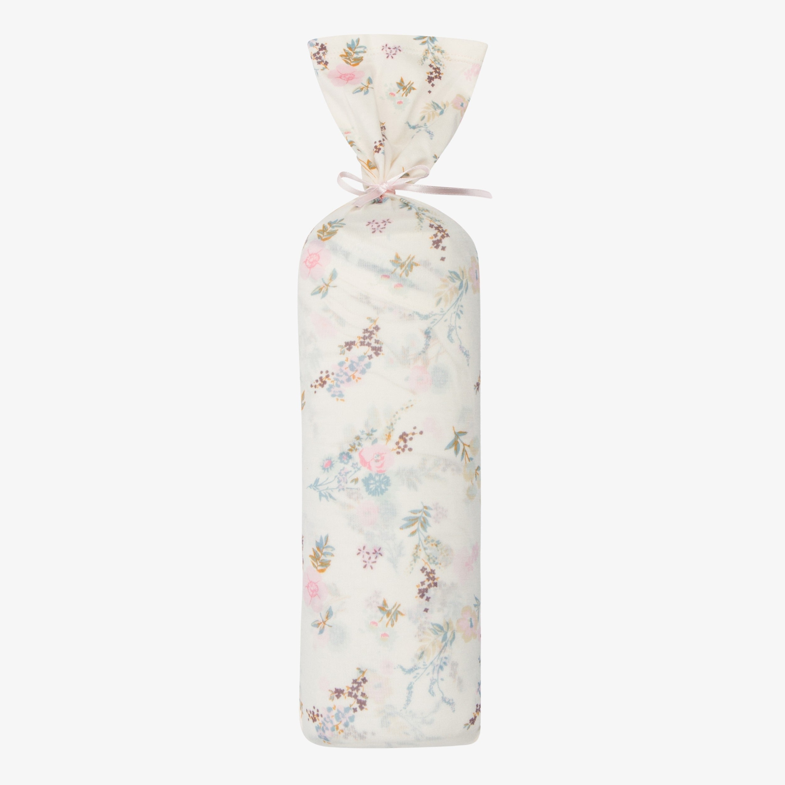 Fall Florals Cream💕Blue Swaddle