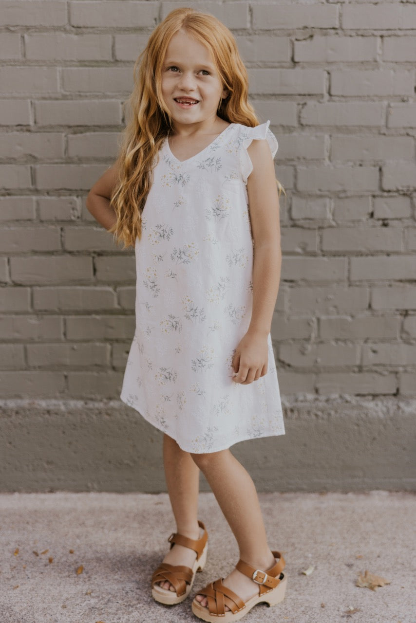 Mini Cerelia Ruffle Sleeve Dress
