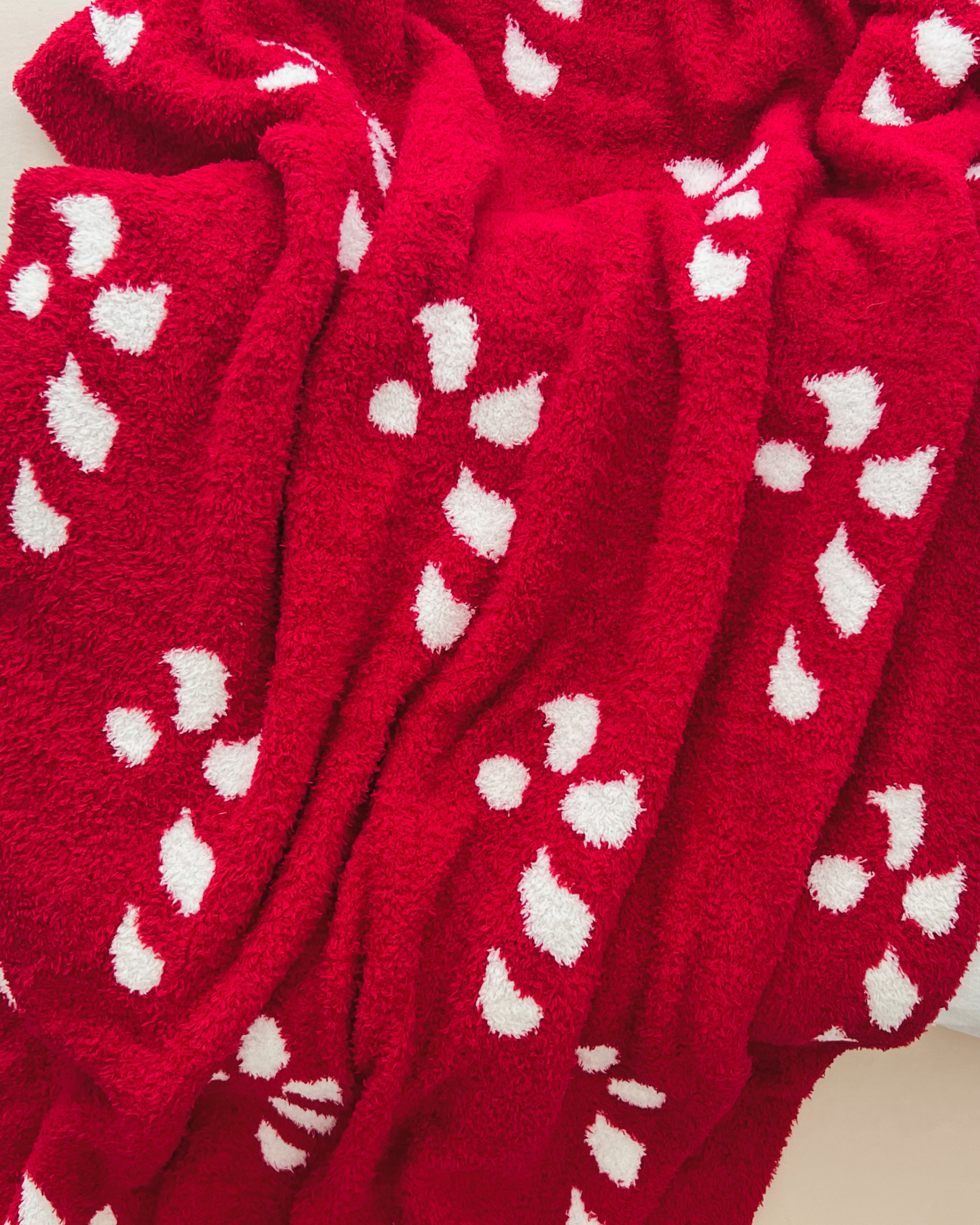 Fuzzy Blanket | Candy Cane