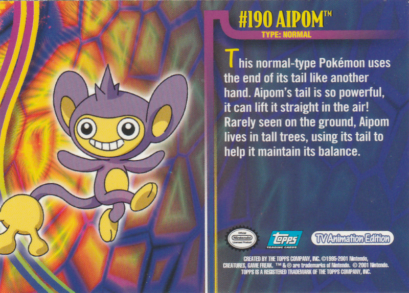 Aipom (190) [Topps Pokemon Johto Series 1]