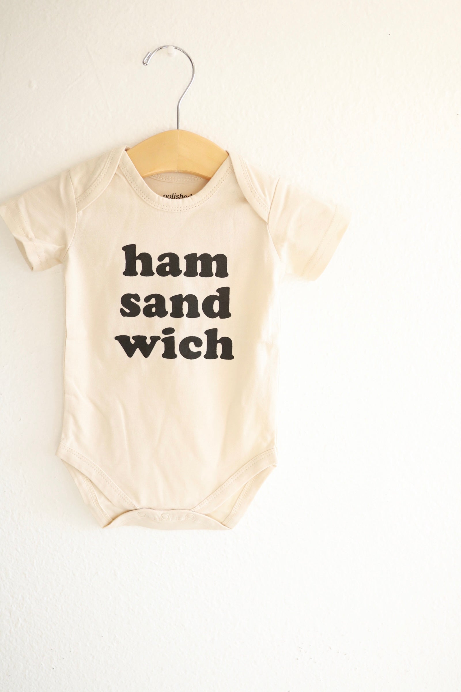 Ham Sandwich Organic Cotton Baby Onesie