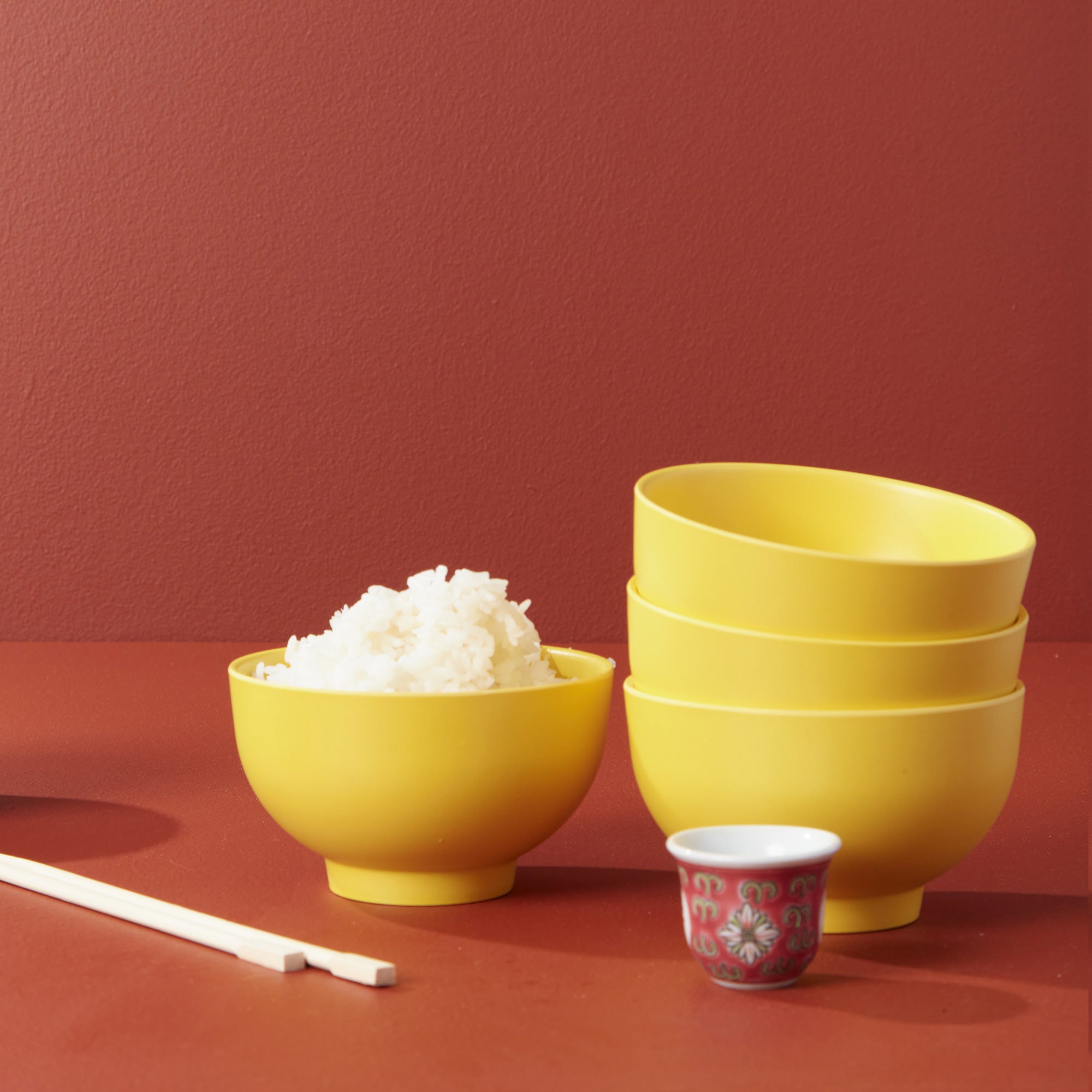 Rice Bowl Set - Lemon - Set of 4