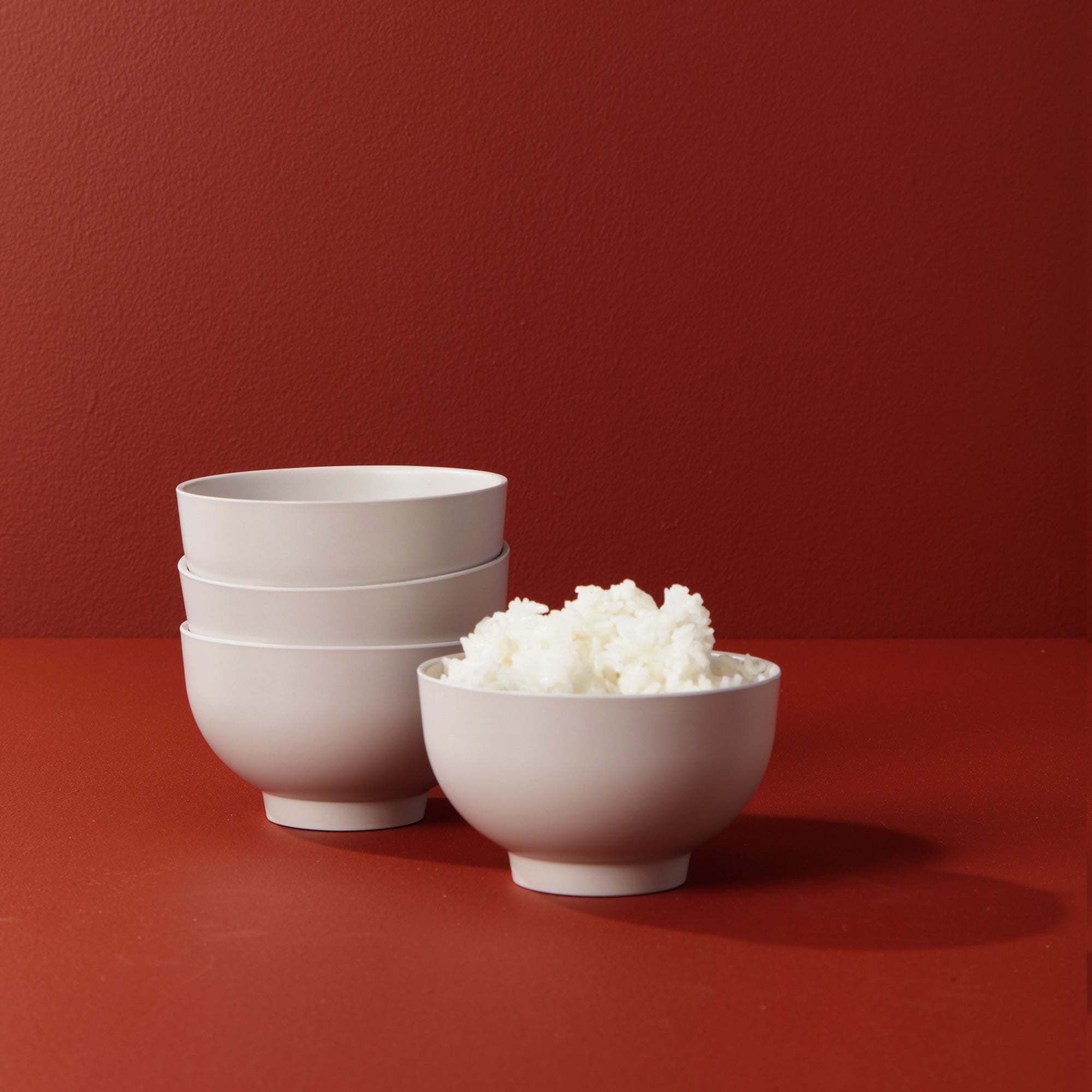 Rice Bowl Set - Stone - Set of 4