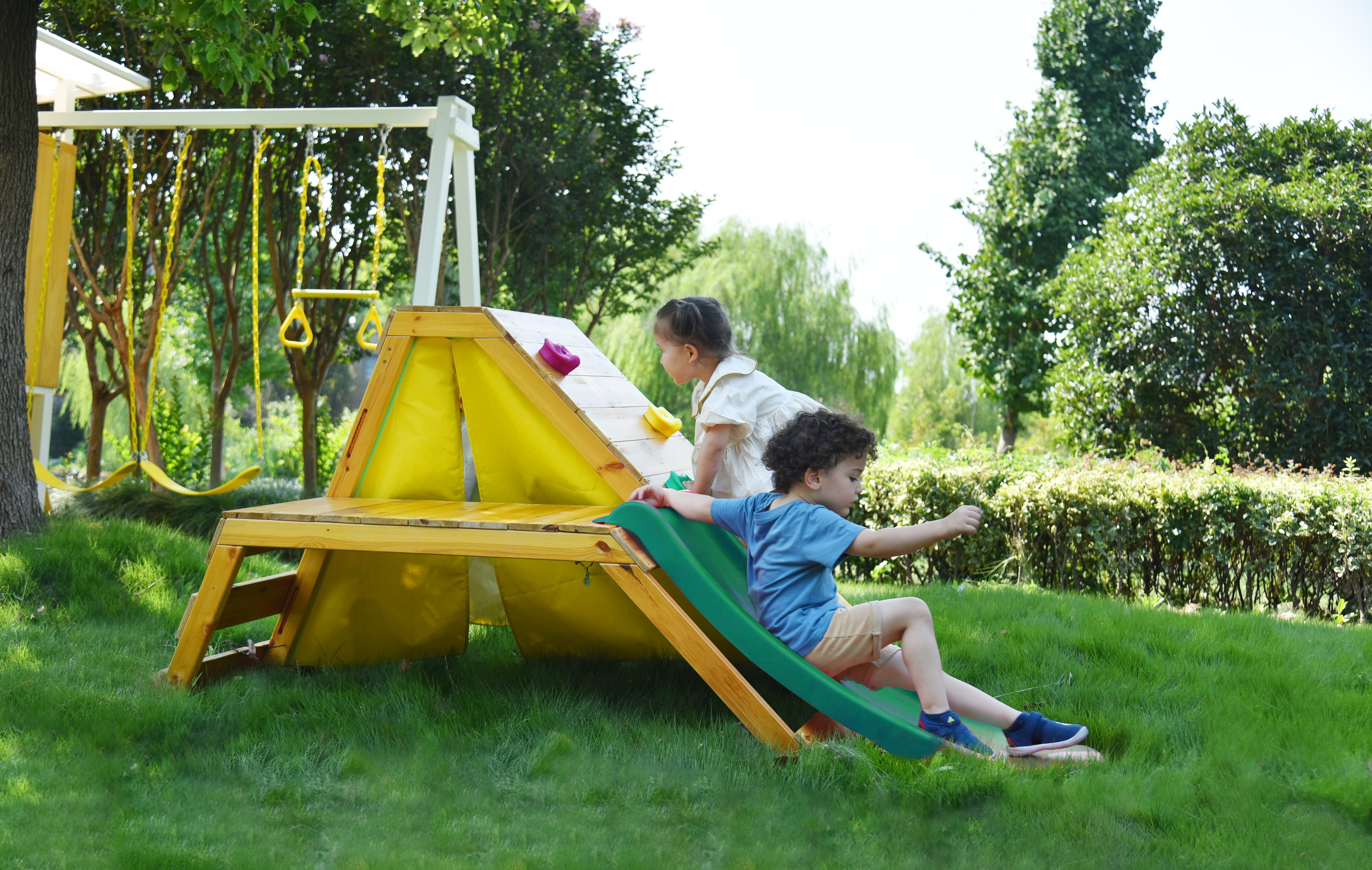 Palm - 5-in-1 Outdoor and Indoor Playground Playset