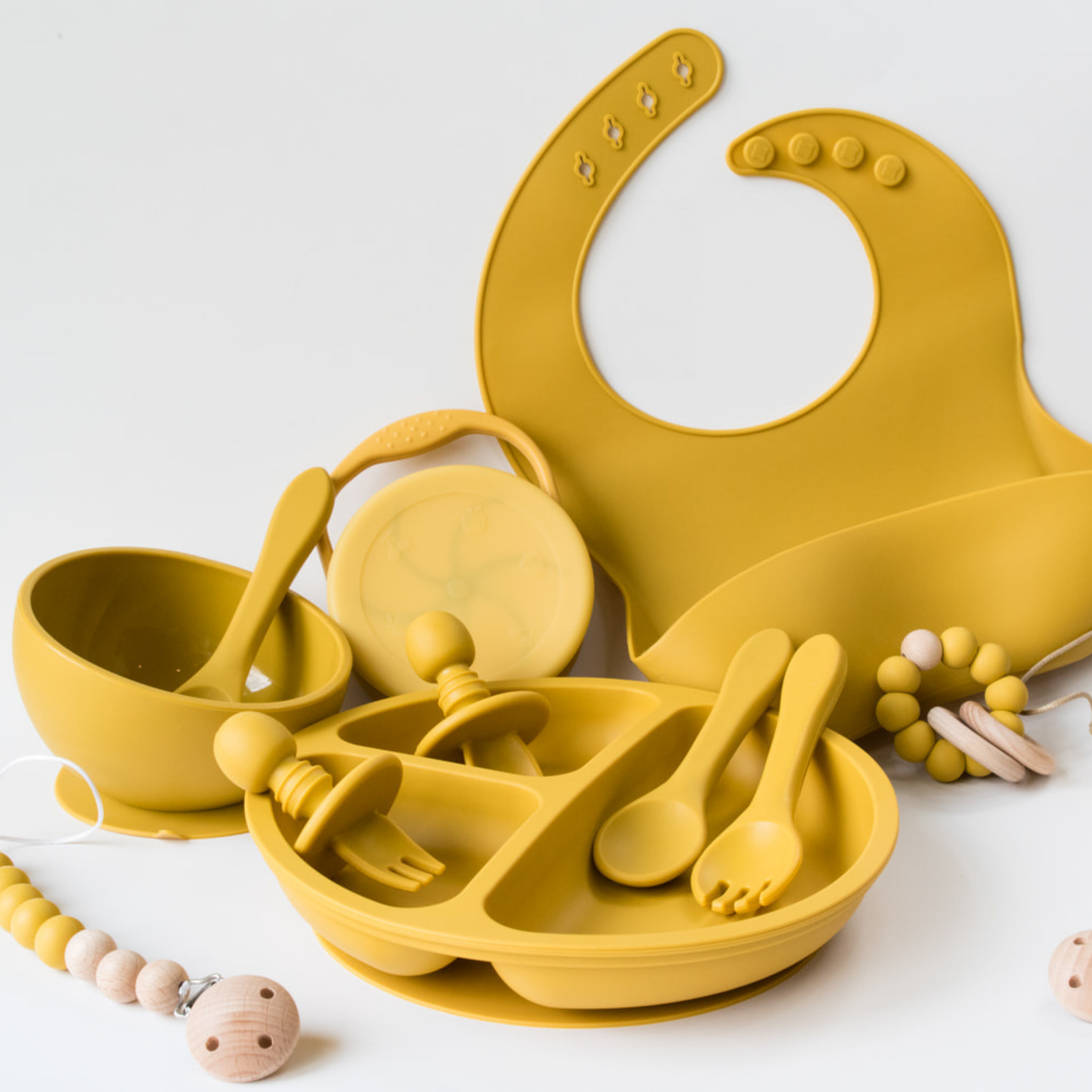 Mustard Mini Spoon and Fork Set