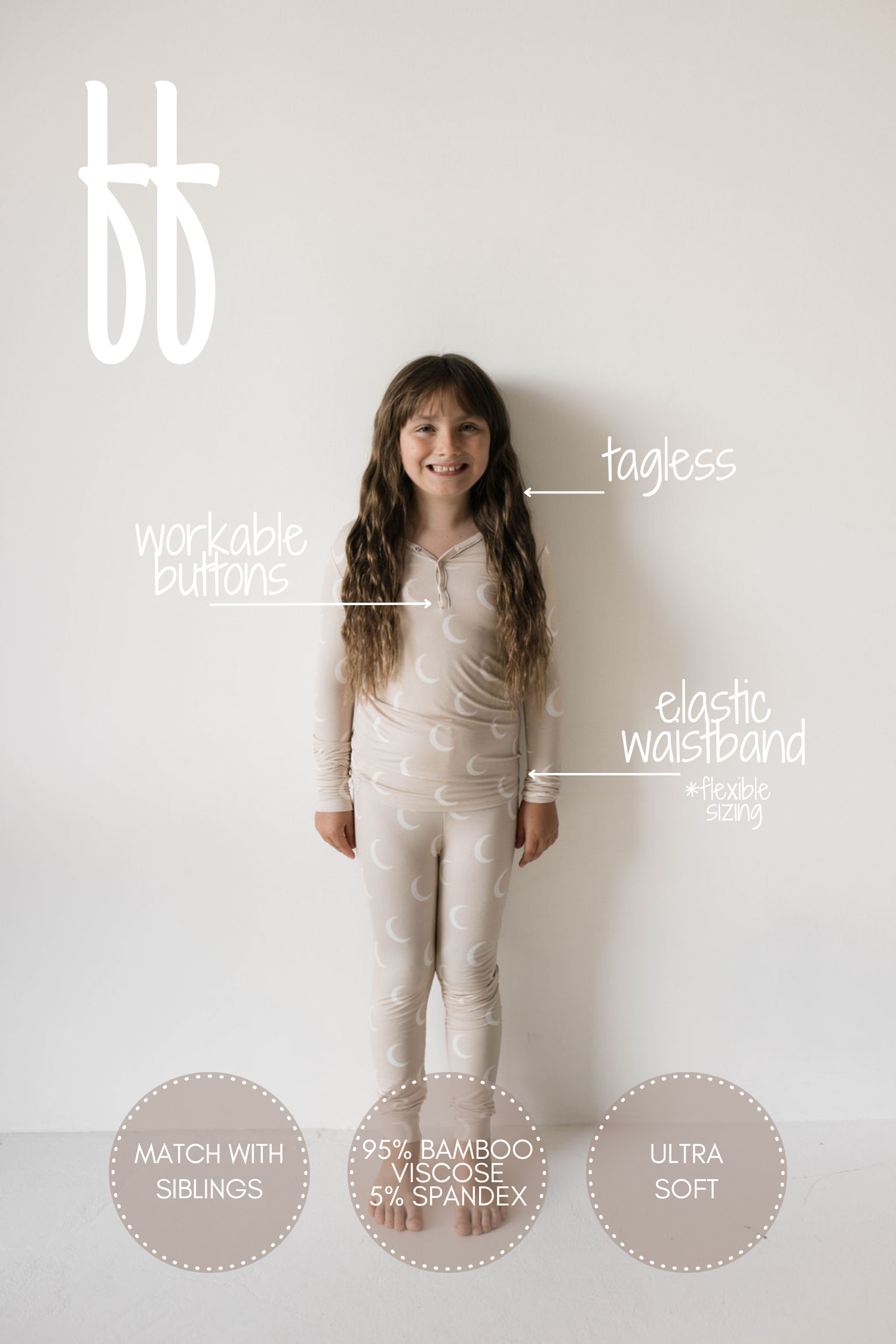 Bamboo Two Piece Pajamas | Luna