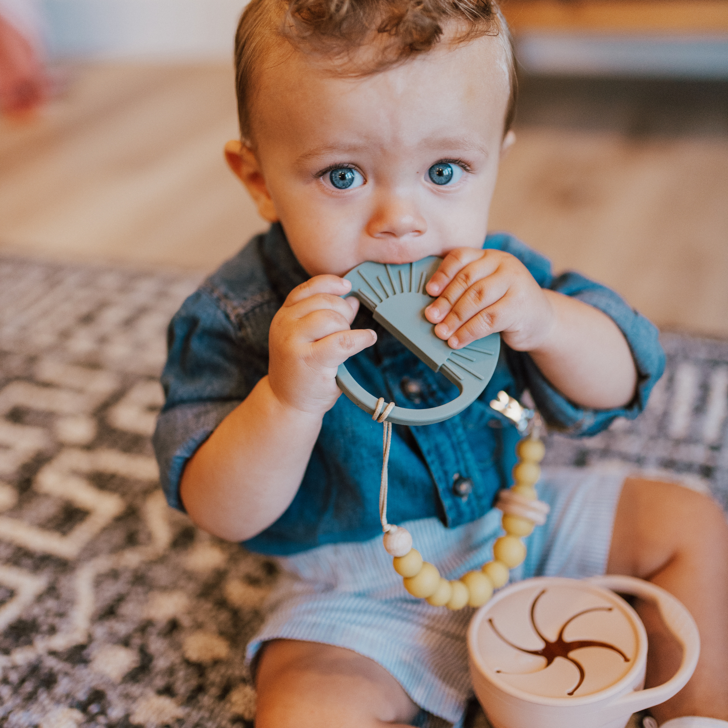 Clay Sunburst Teething Toy