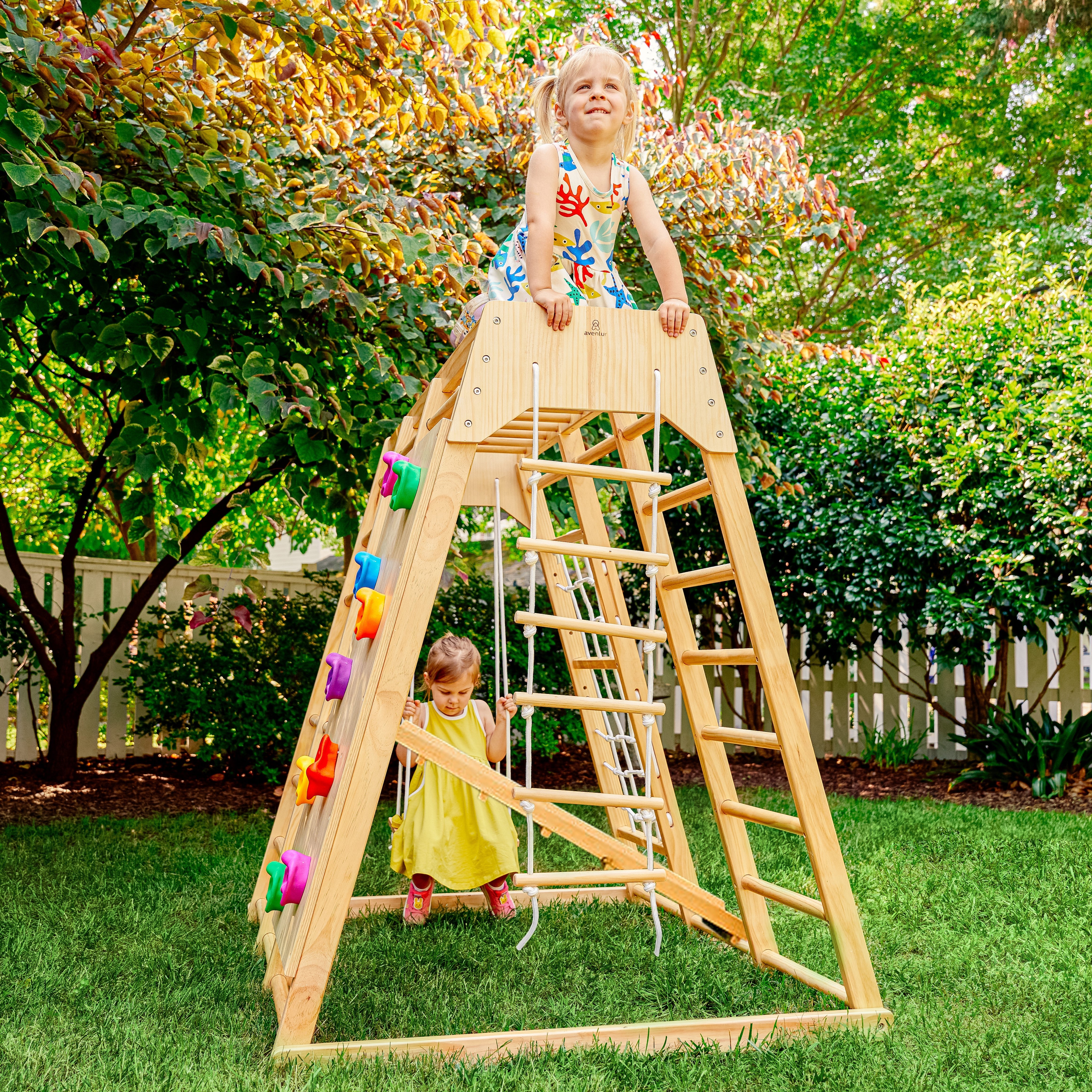 Magnolia - Outdoor and Indoor - Real Wood 7-in-1 Playset