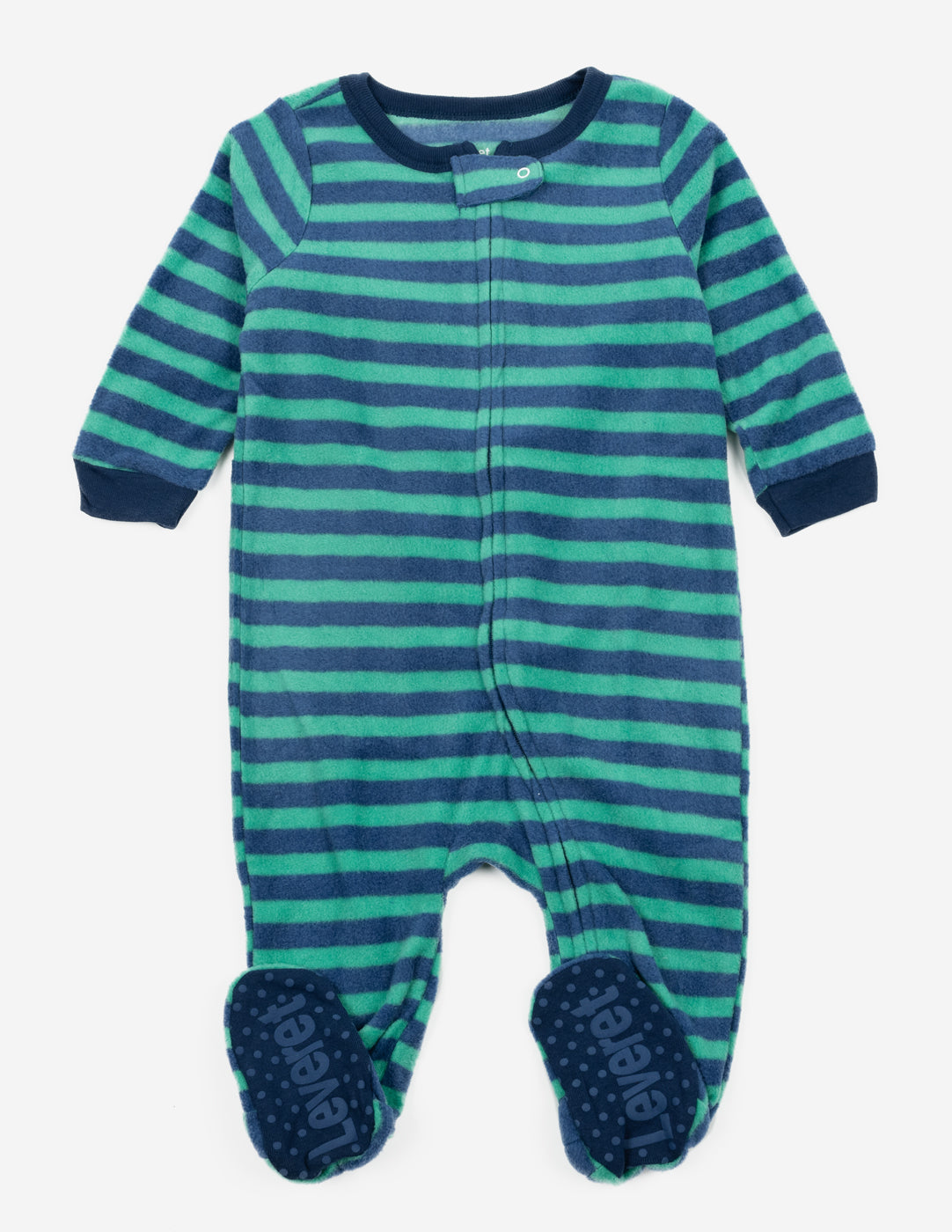 Baby Footed Fleece Striped Pajamas