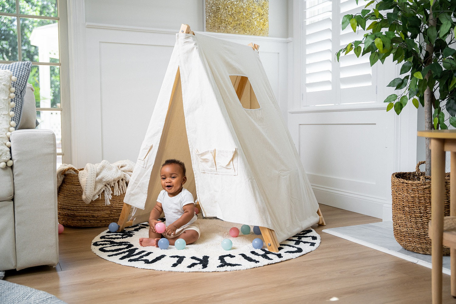 Tent Covering For Spruce - Baby and Toddler Foldable Swing Set - Swing Set Sold Separately