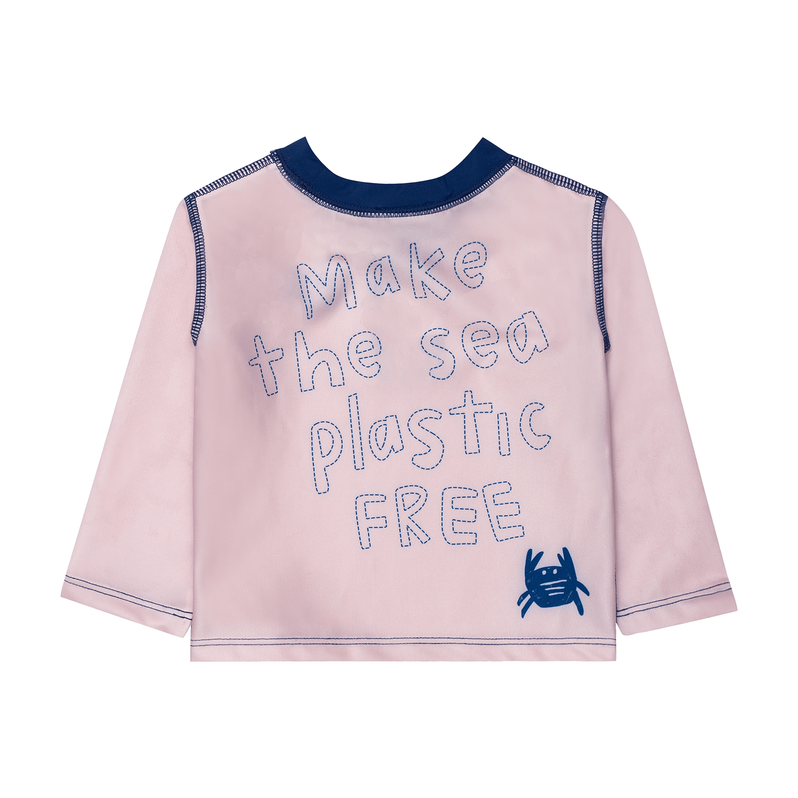 Make The Sea Plastic Free Rose Pink Rashguard - Rose Pink