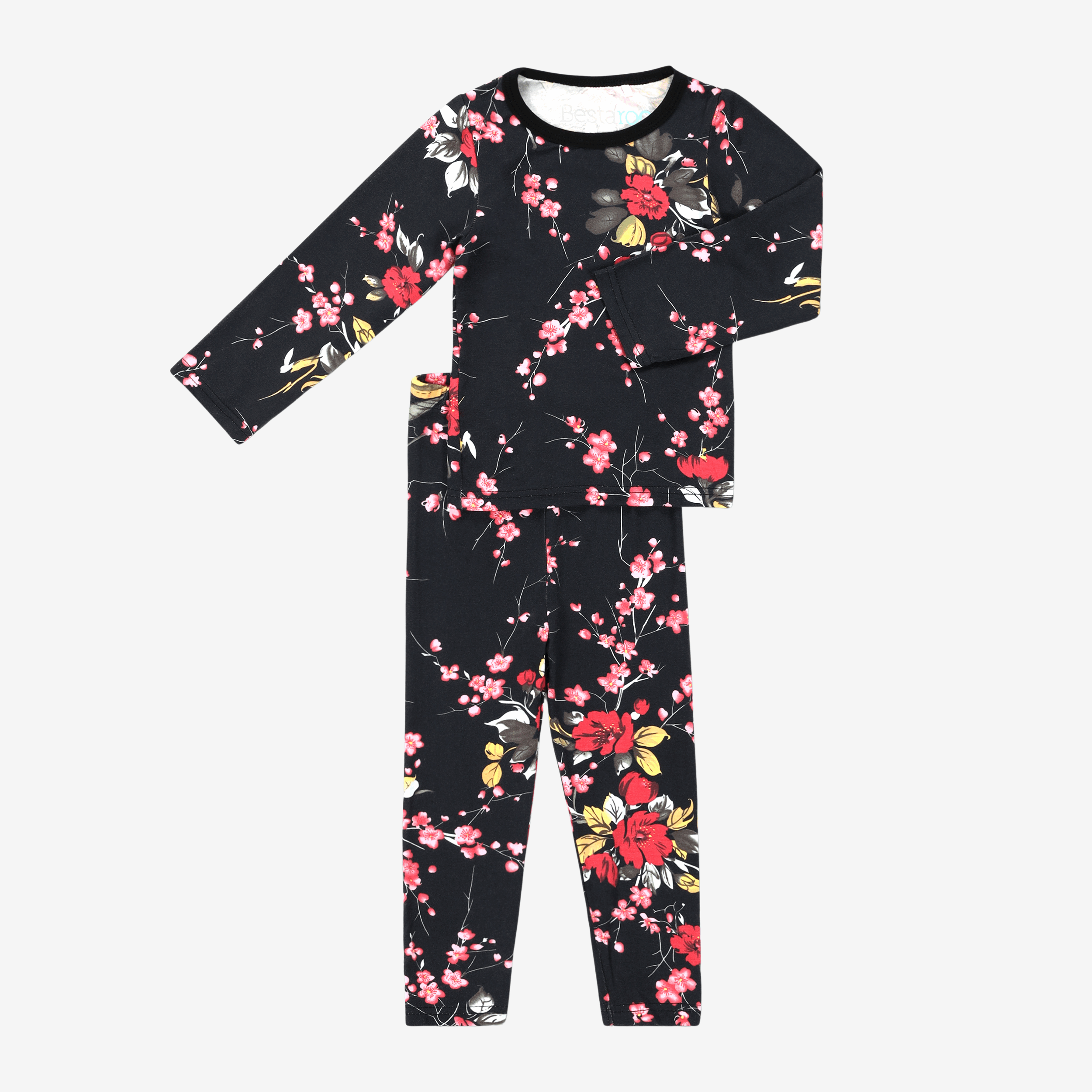 Cherry Blossom Black Pajama