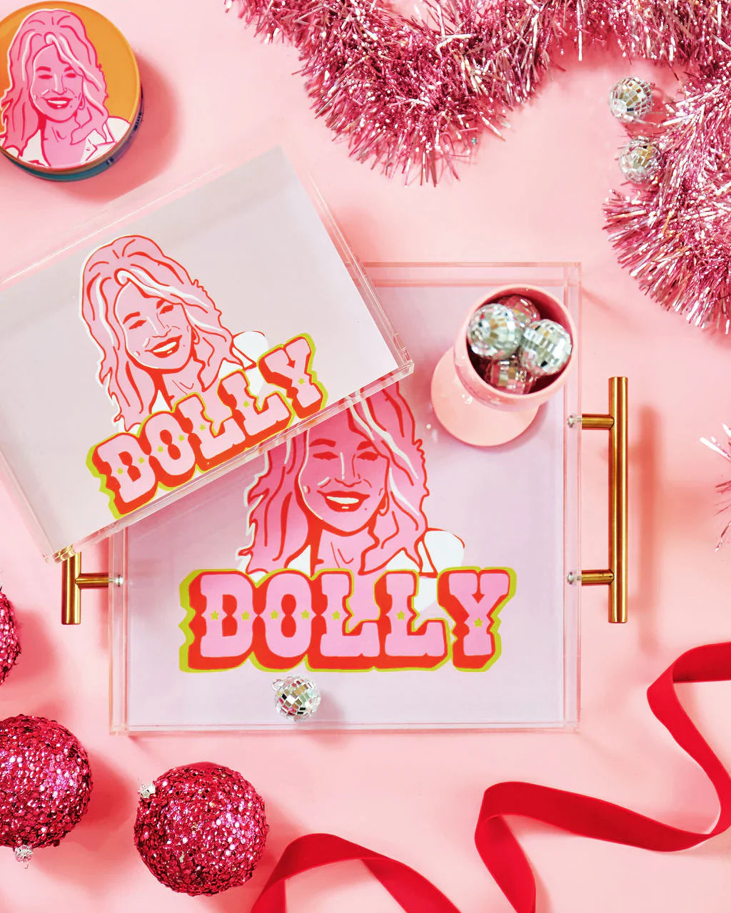 Dolly Parton Large Acrylic Tray