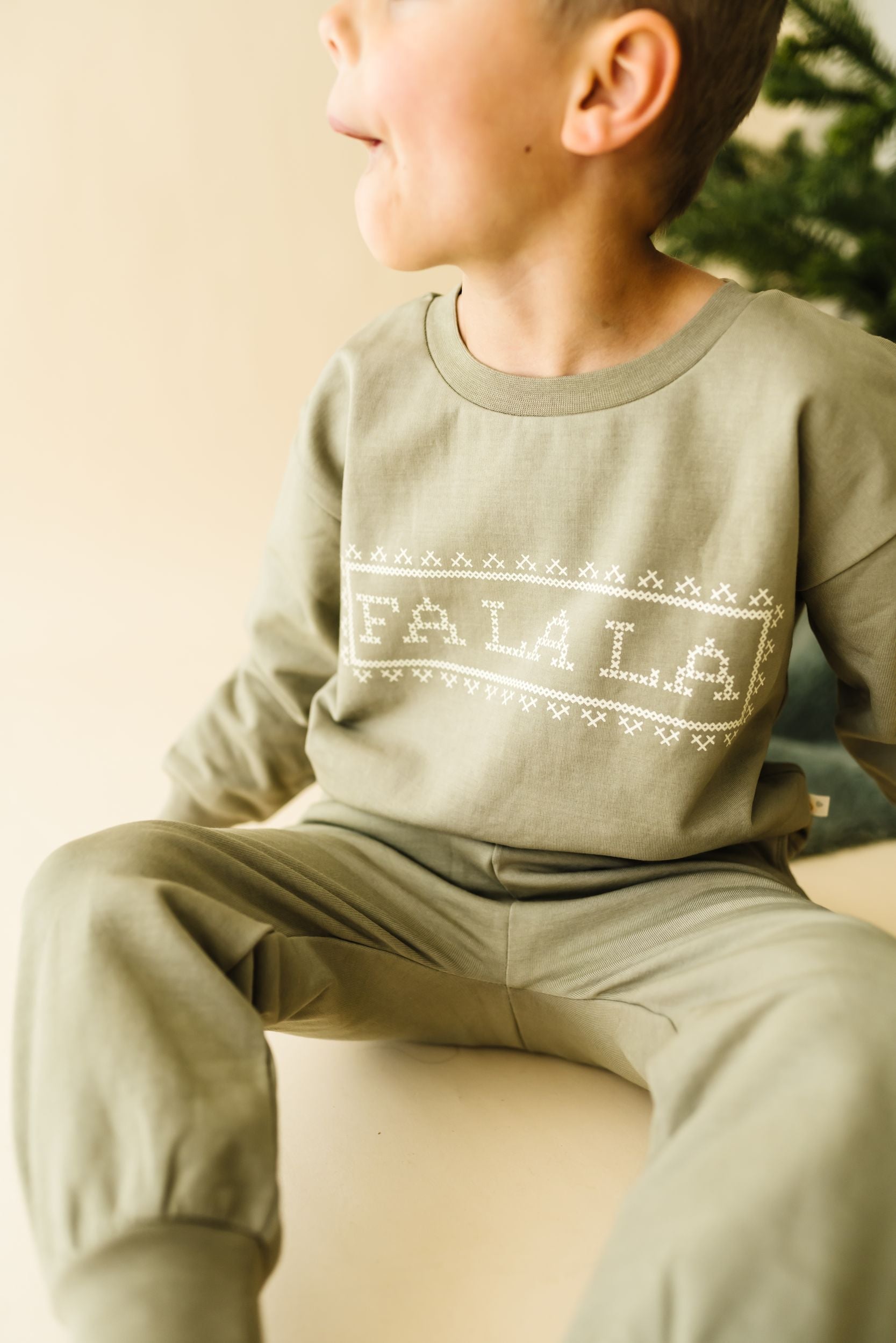 Organic Fleece Sweatshirt - Fa La La