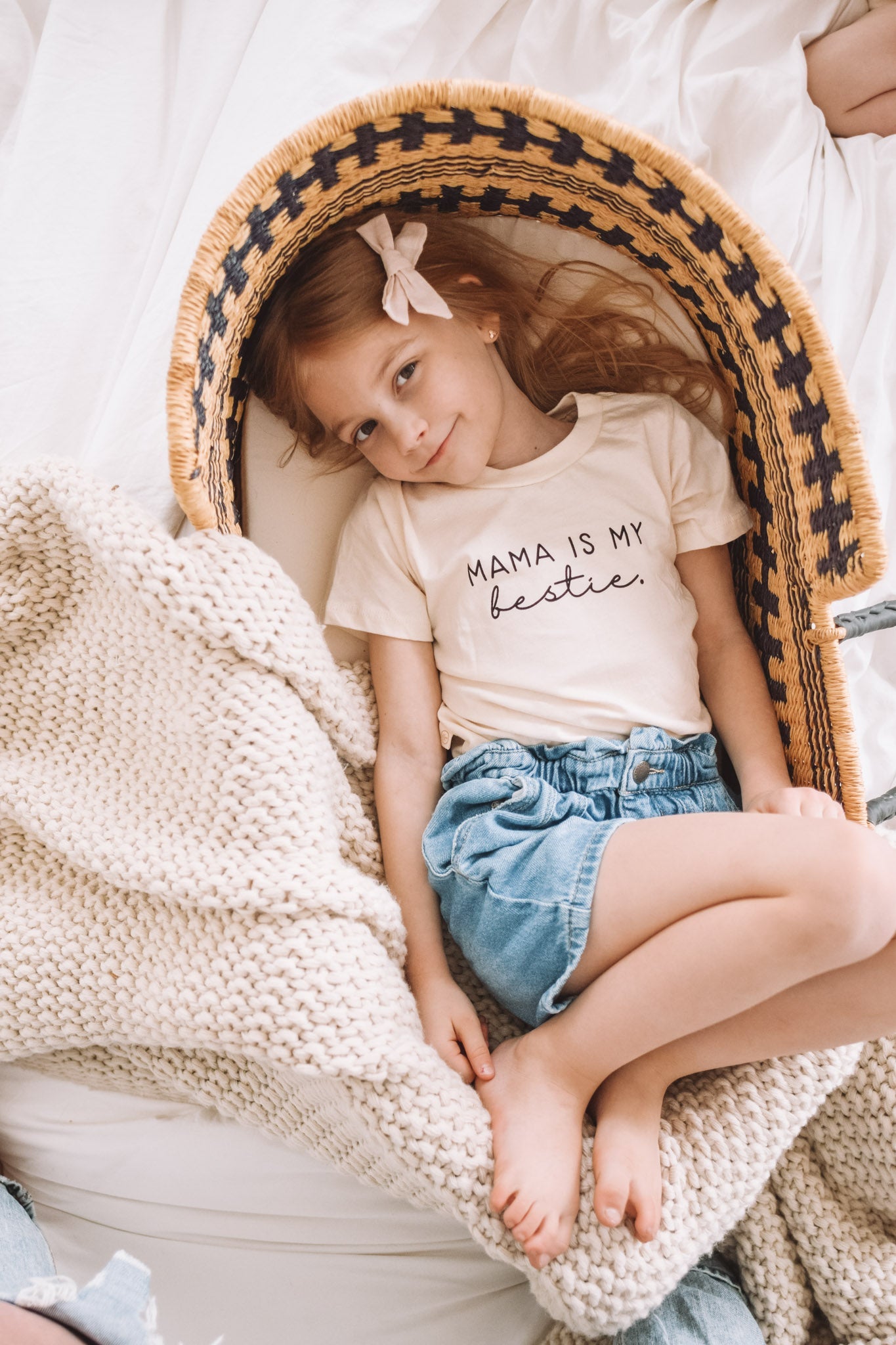 Mama Is My Bestie - Organic Cotton Kids Graphic Tee