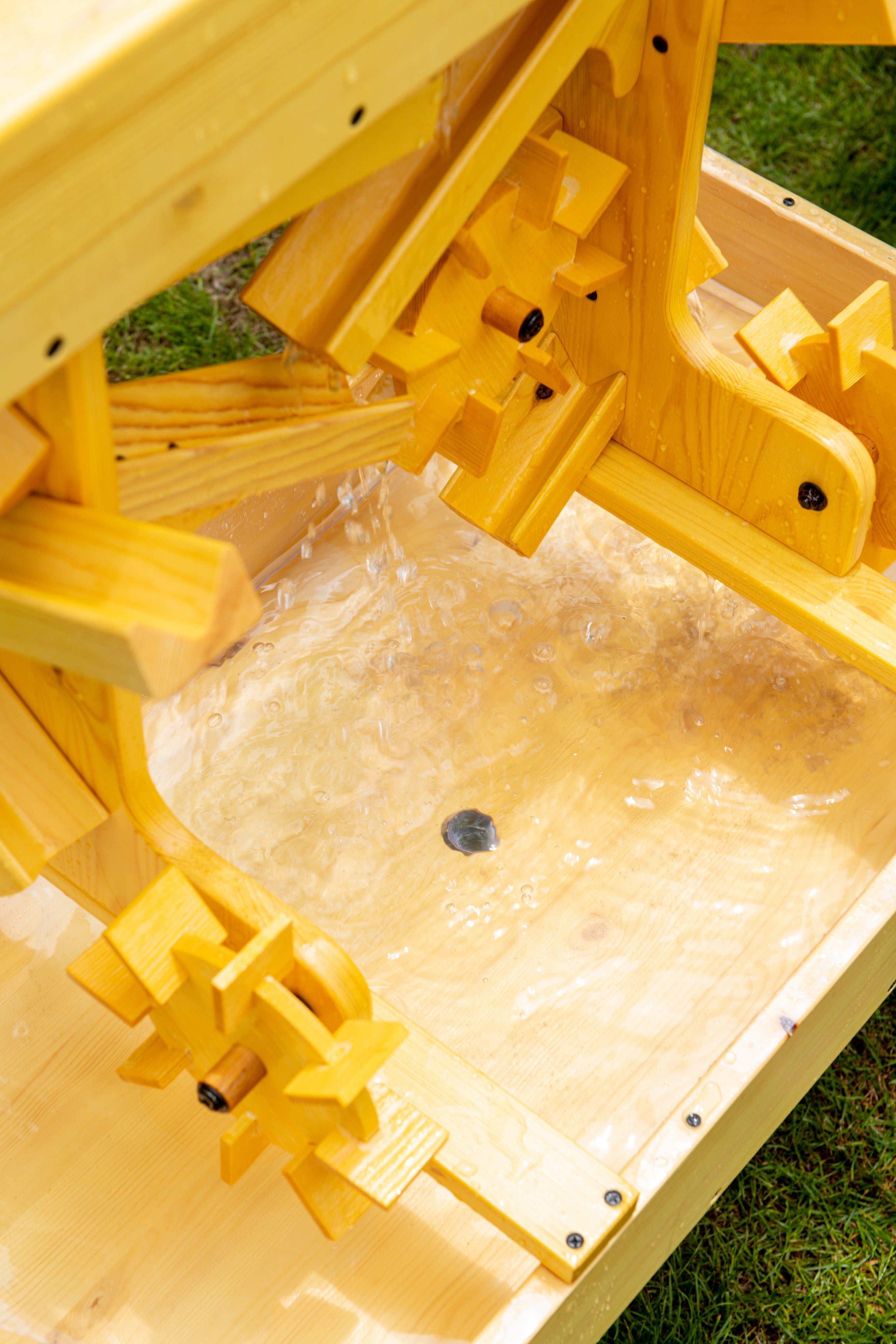 Outdoor Wooden Water Table For Kids, Toddlers