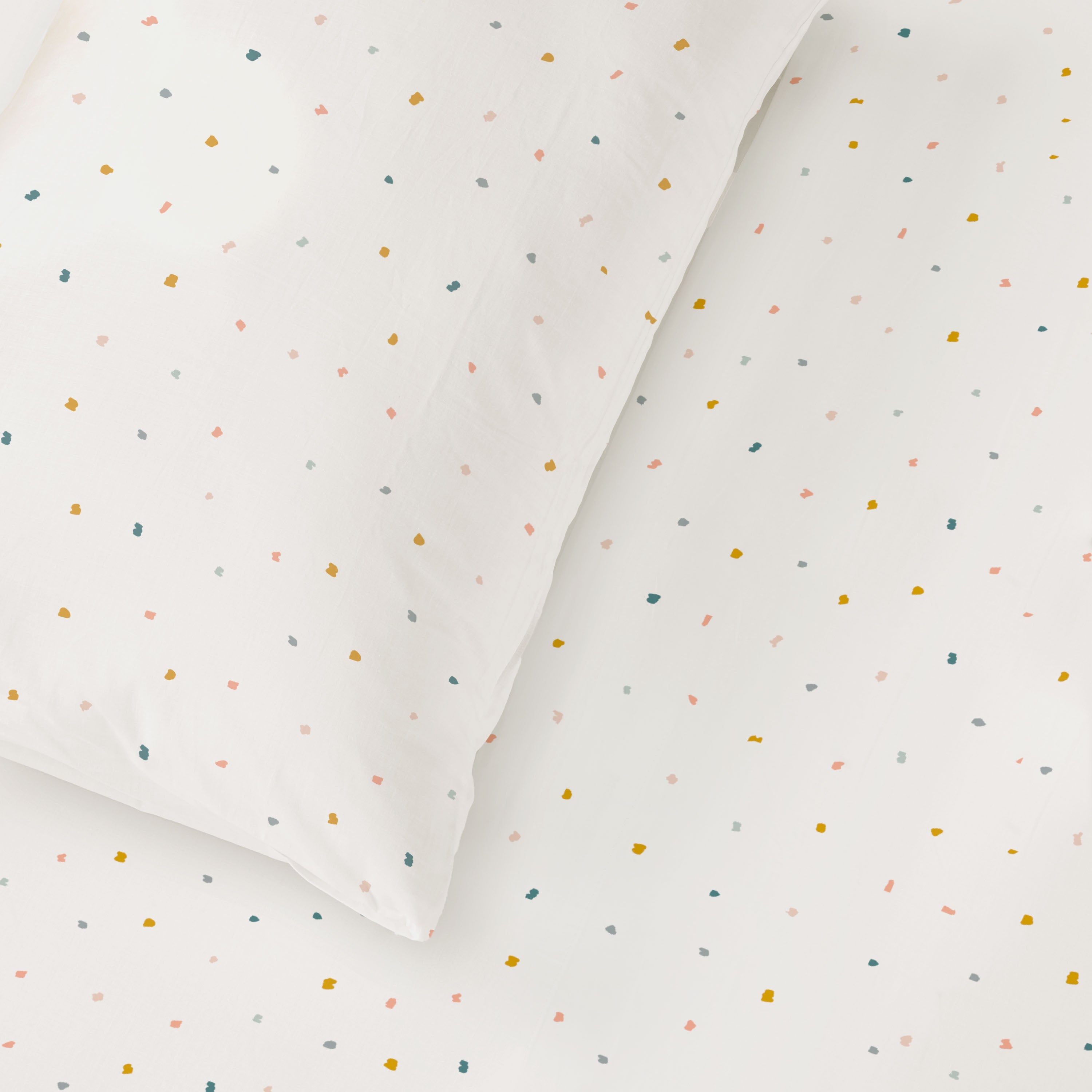 Organic Cotton Fitted Sheet Set - Dotty