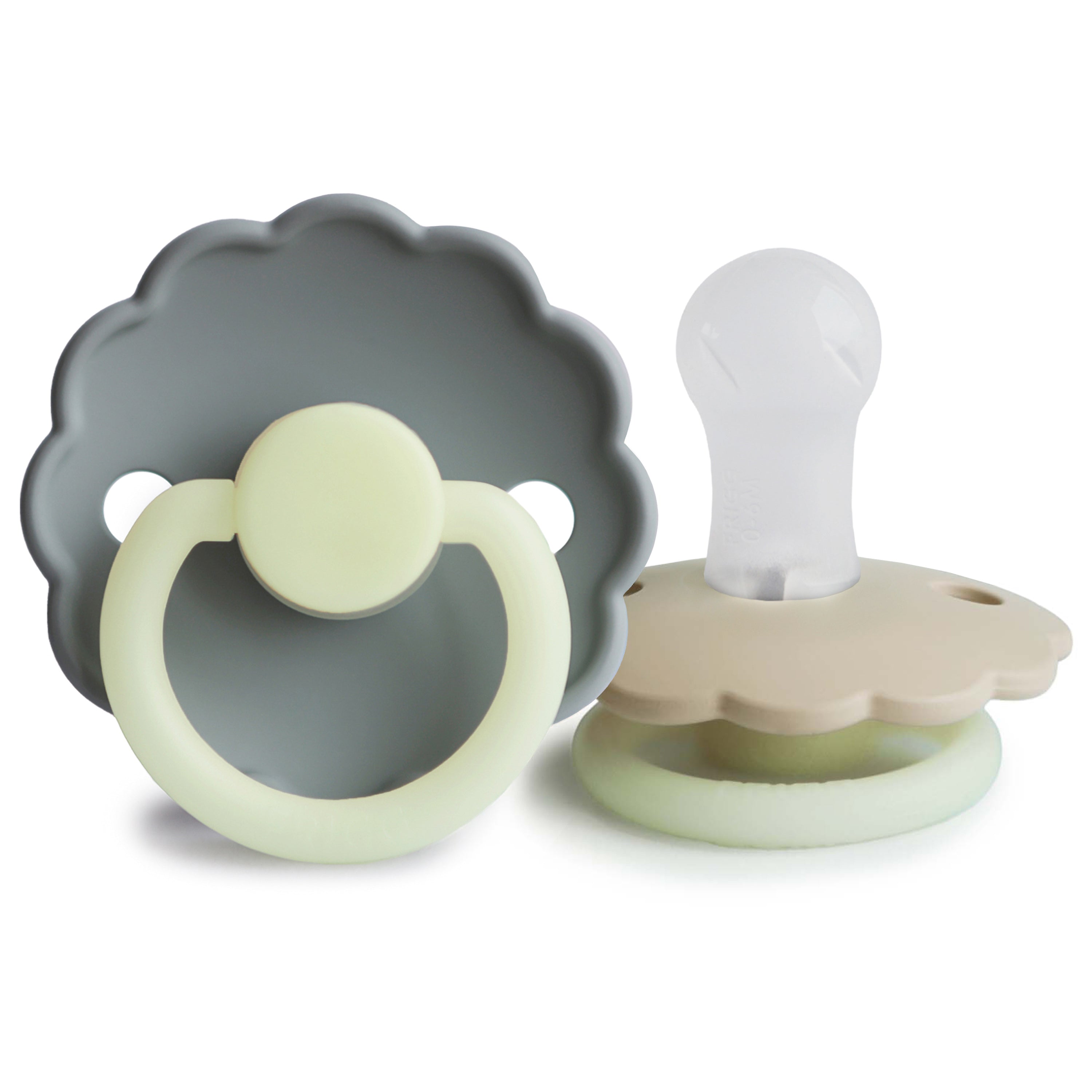 FRIGG Daisy Night Silicone Pacifier 2-Pack