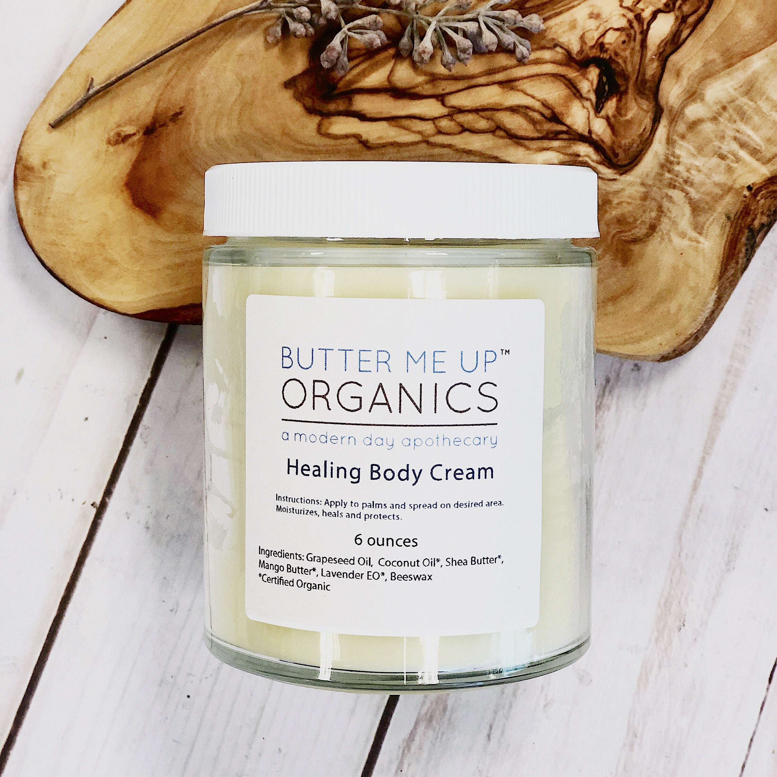 Healing Body Cream / organic body lotion
