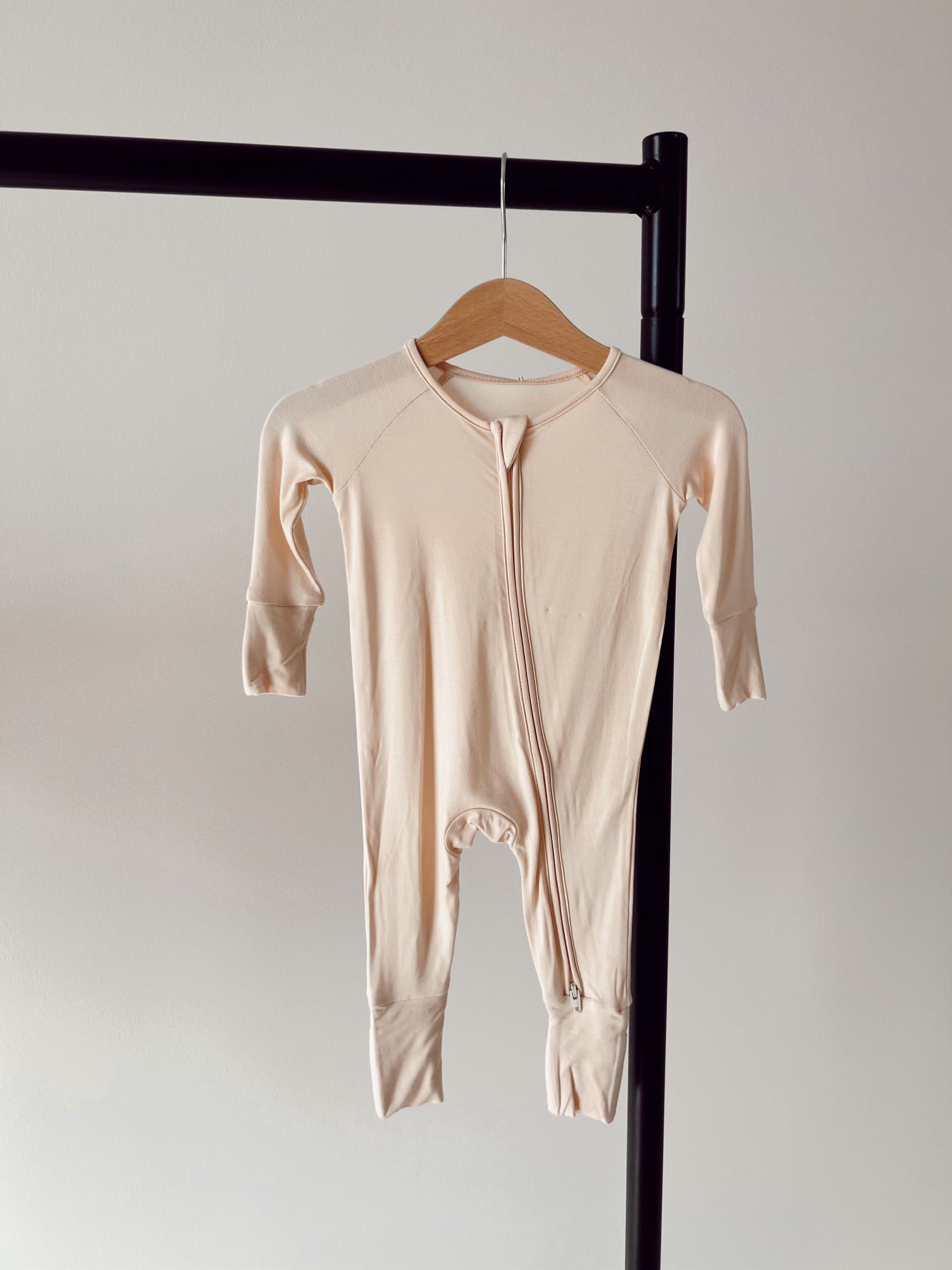 Cream | Bamboo Zip Pajamas