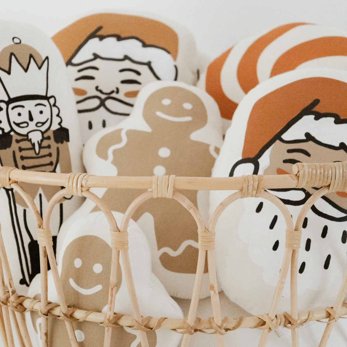 gingerbread cookie person pillow