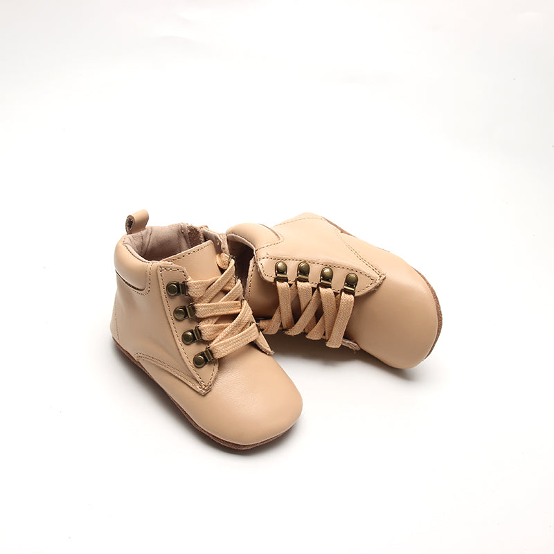 Leather Combat Boot | Color 'Honey'