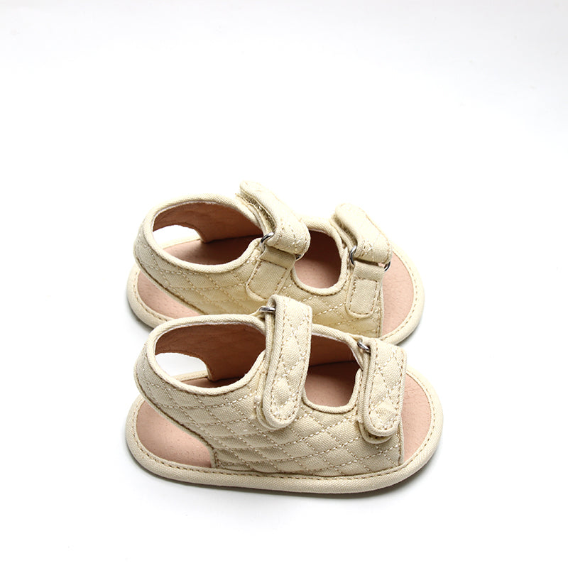 Recycled Canvas Wanderer Sandal | Color 'Shell' | Soft Sole