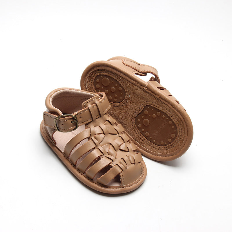 Leather Indie Sandal | Color 'Tan' | Soft Sole