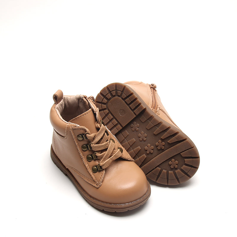Leather Combat Boot | Color 'Tan'