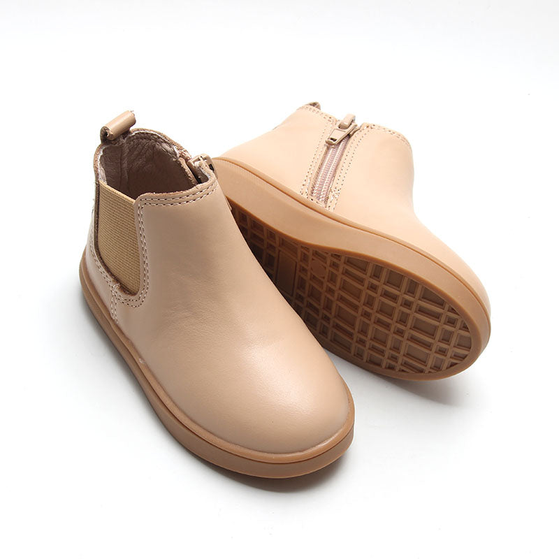 Leather Chelsea Boot | Color 'Honey' | Hard Sole