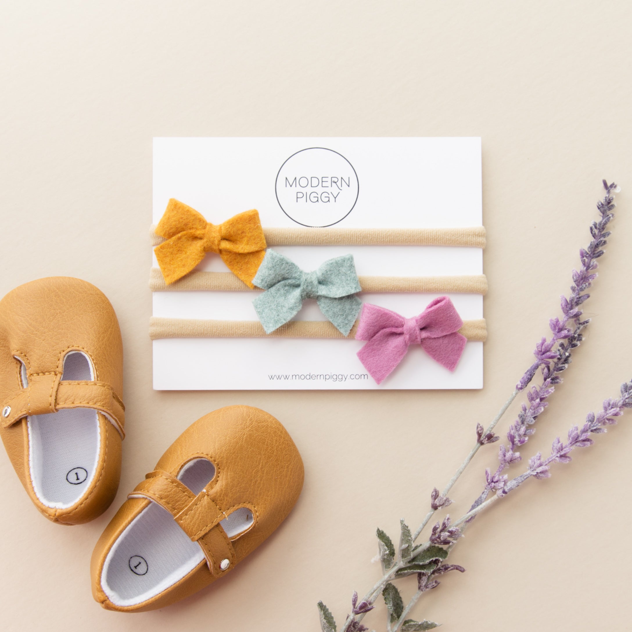 Meadow | Felt Baby Bow Set